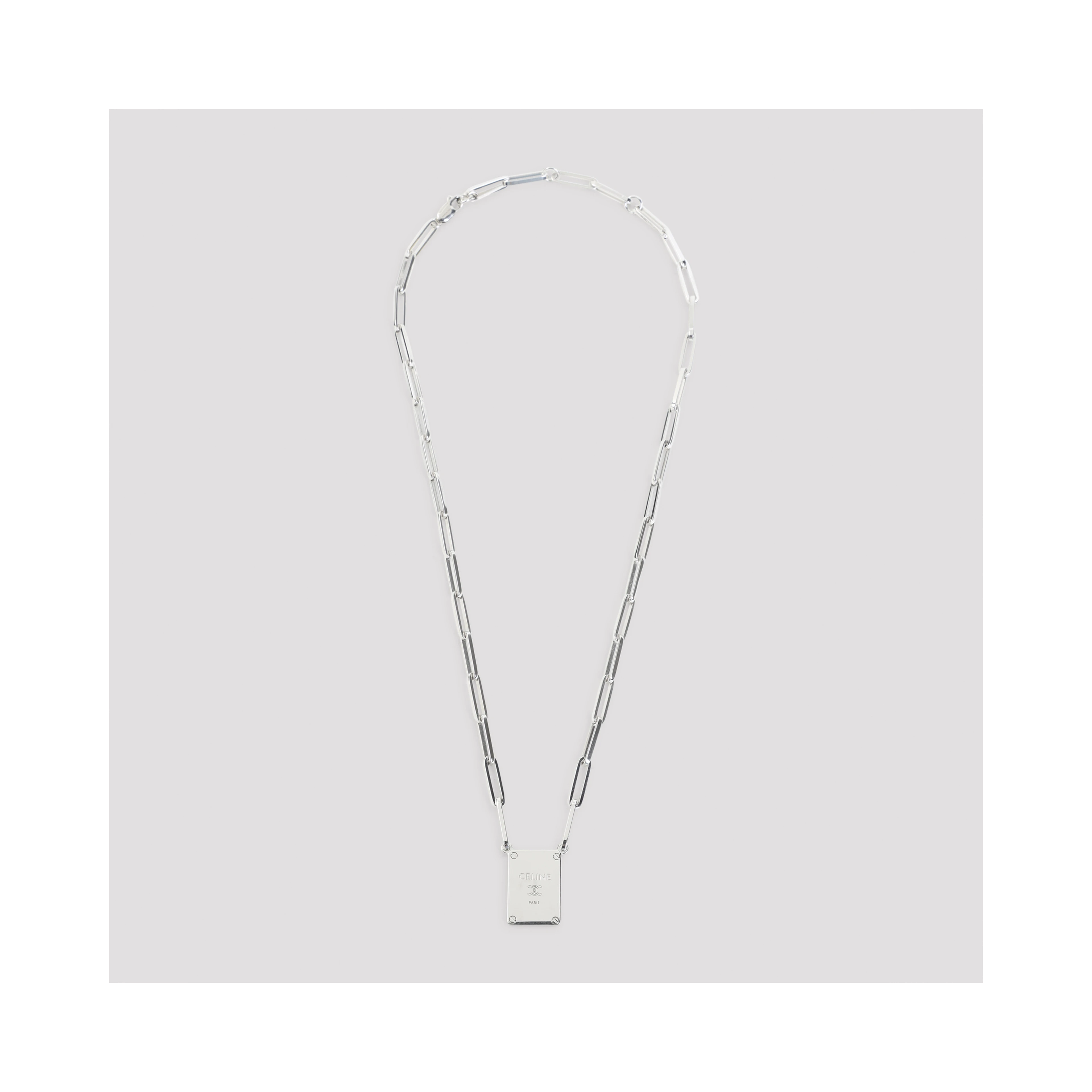 Celine Tag Necklace