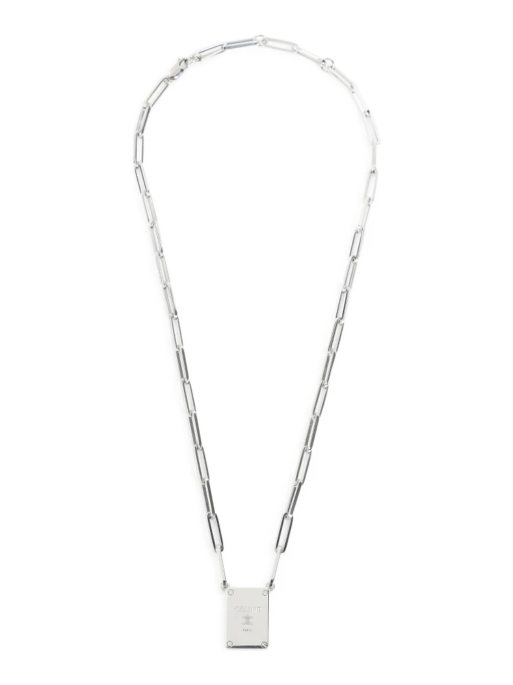 Celine Tag Necklace alternative