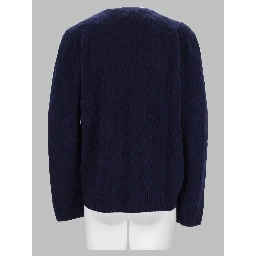 Cardigan In Lana E Cashmere A Trecce