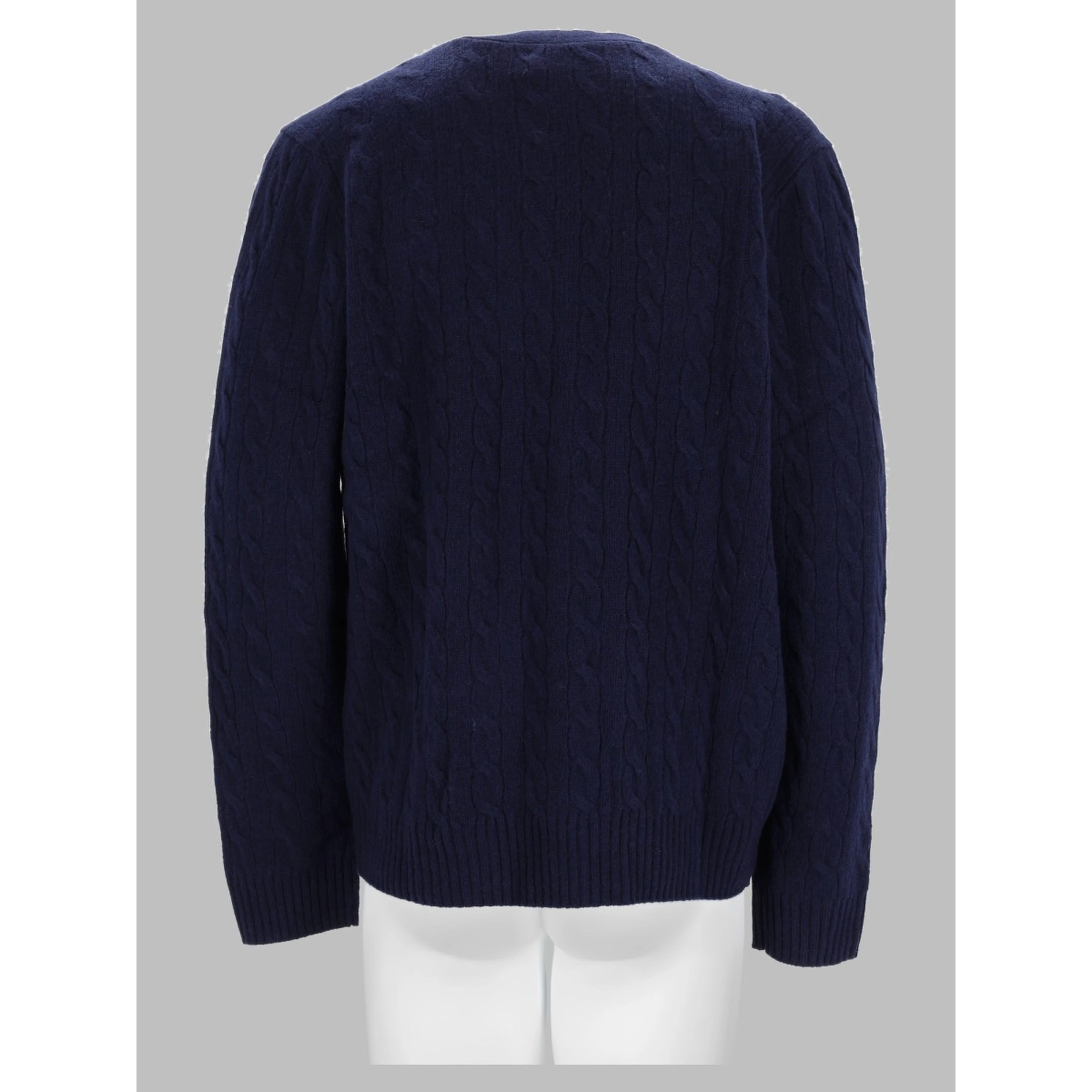 Cardigan In Lana E Cashmere A Trecce