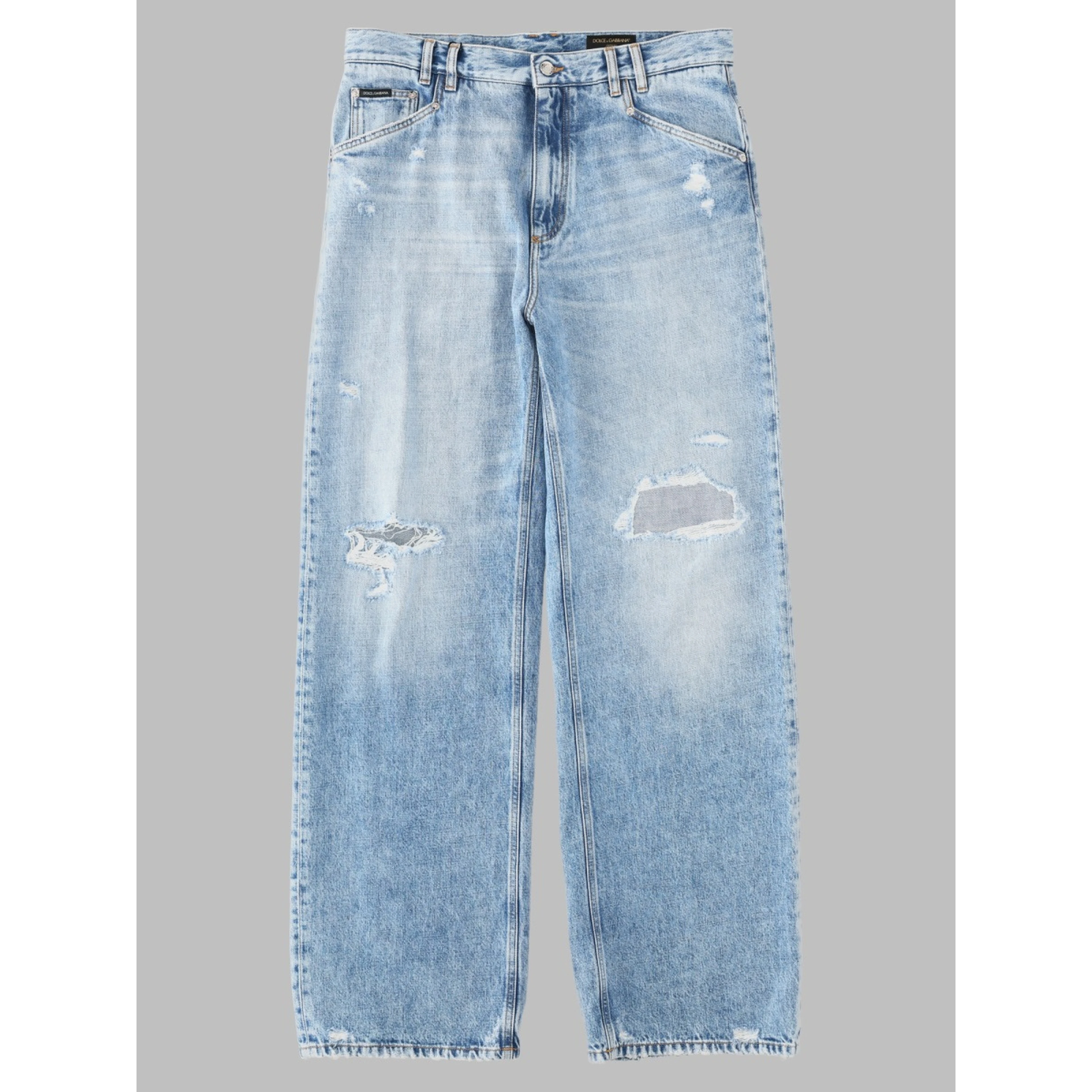 Jeans In Denim Di Cotone