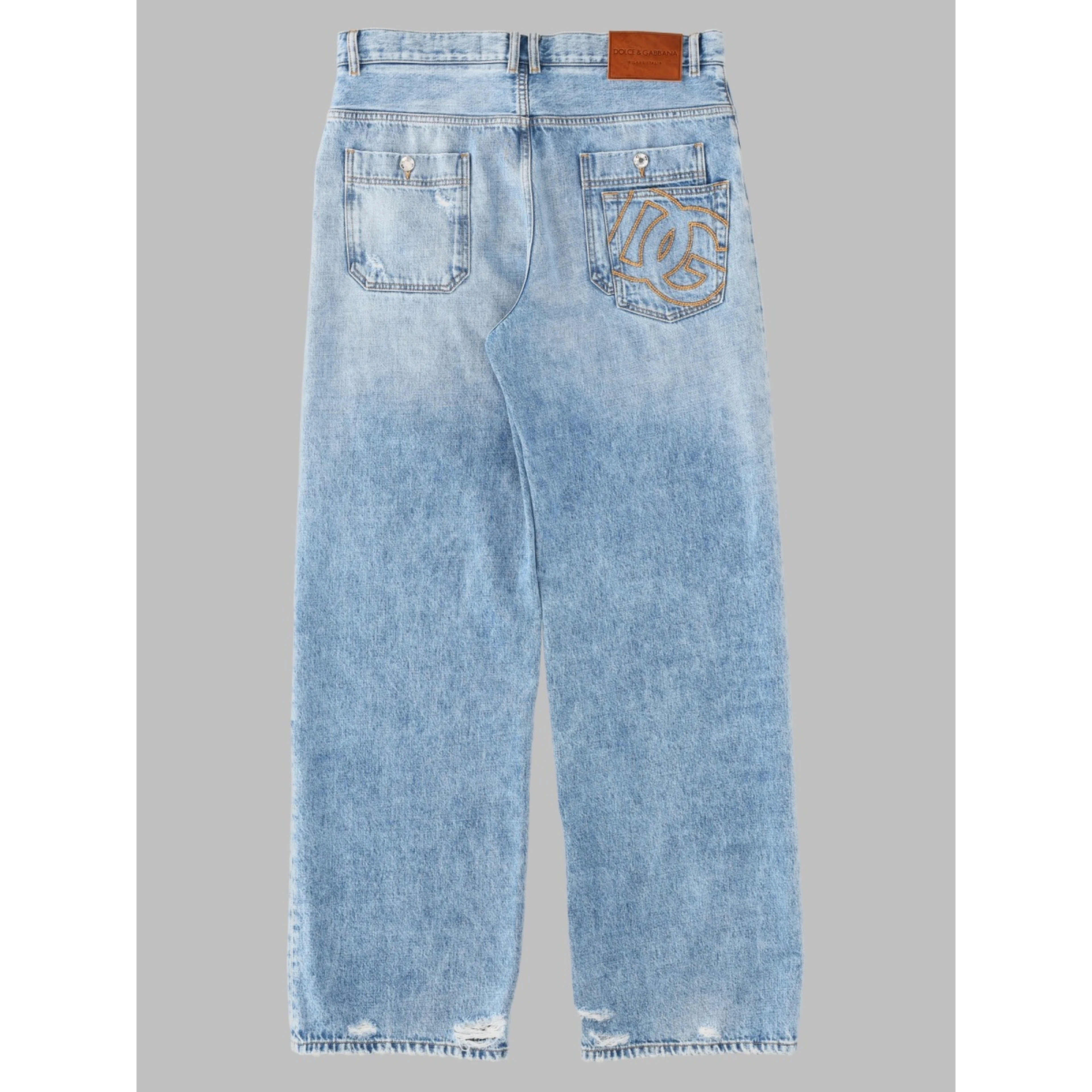 Jeans In Denim Di Cotone