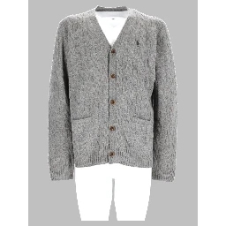 Cardigan In Lana E Cashmere A Trecce
