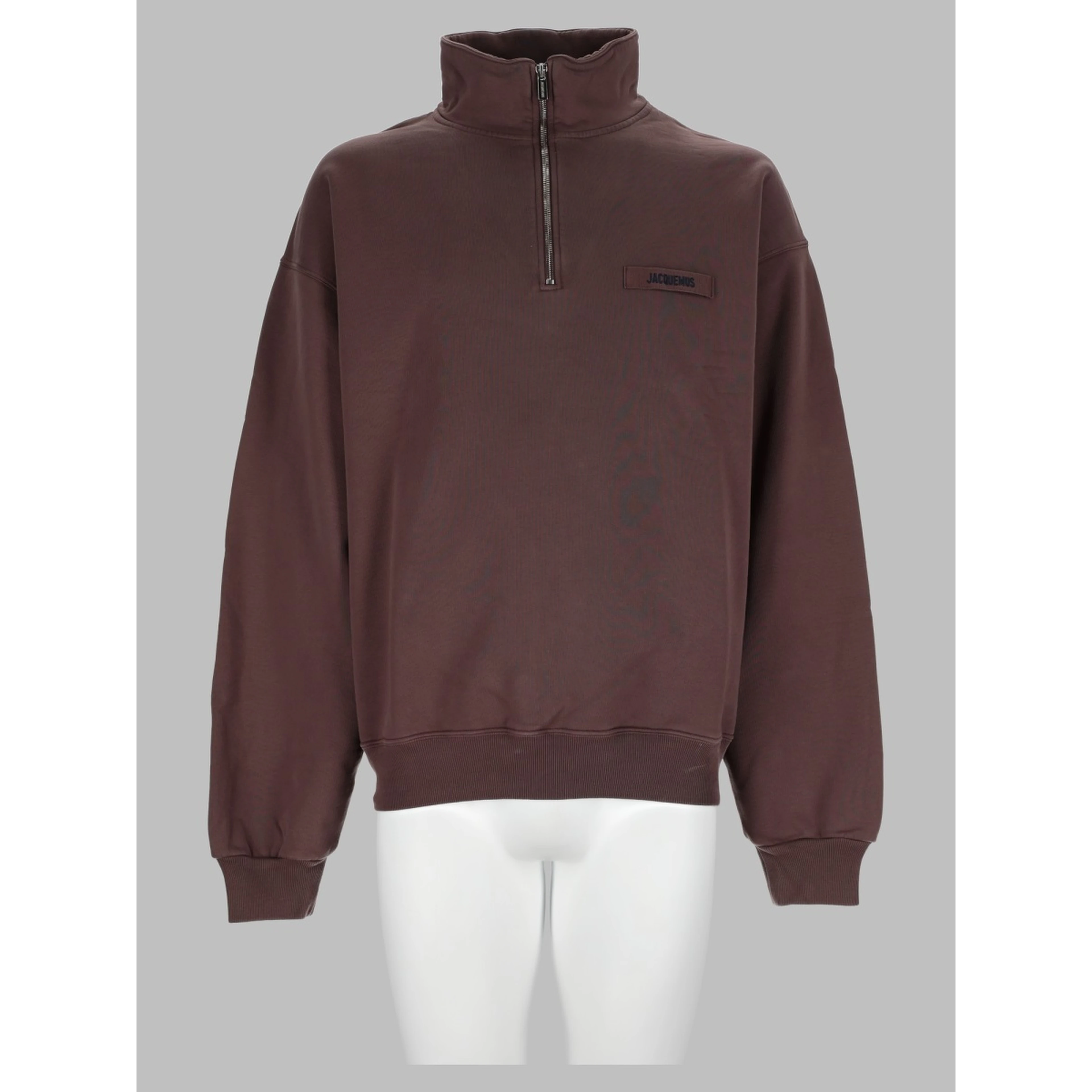 Felpa Con Logo E Zip