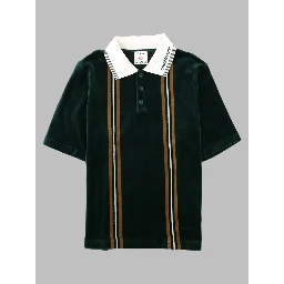 Polo In Velluto Con Logo