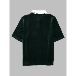 Polo In Velluto Con Logo