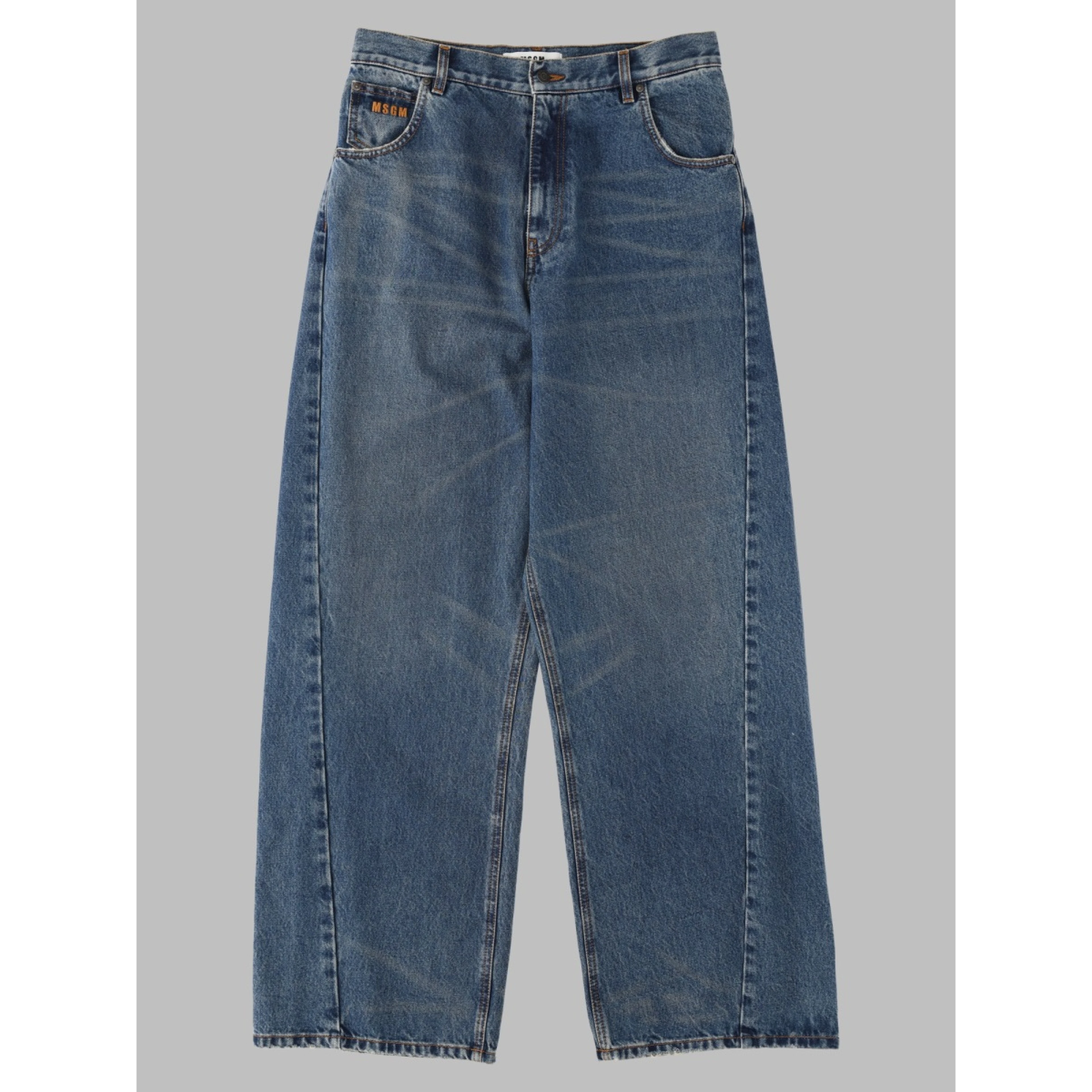 Jeans In Denim Di Cotone