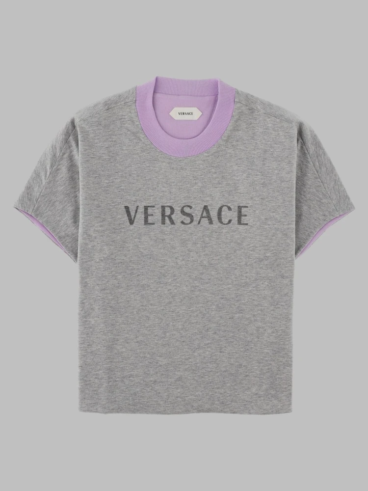 T-Shirt Reversibile Con Logo
