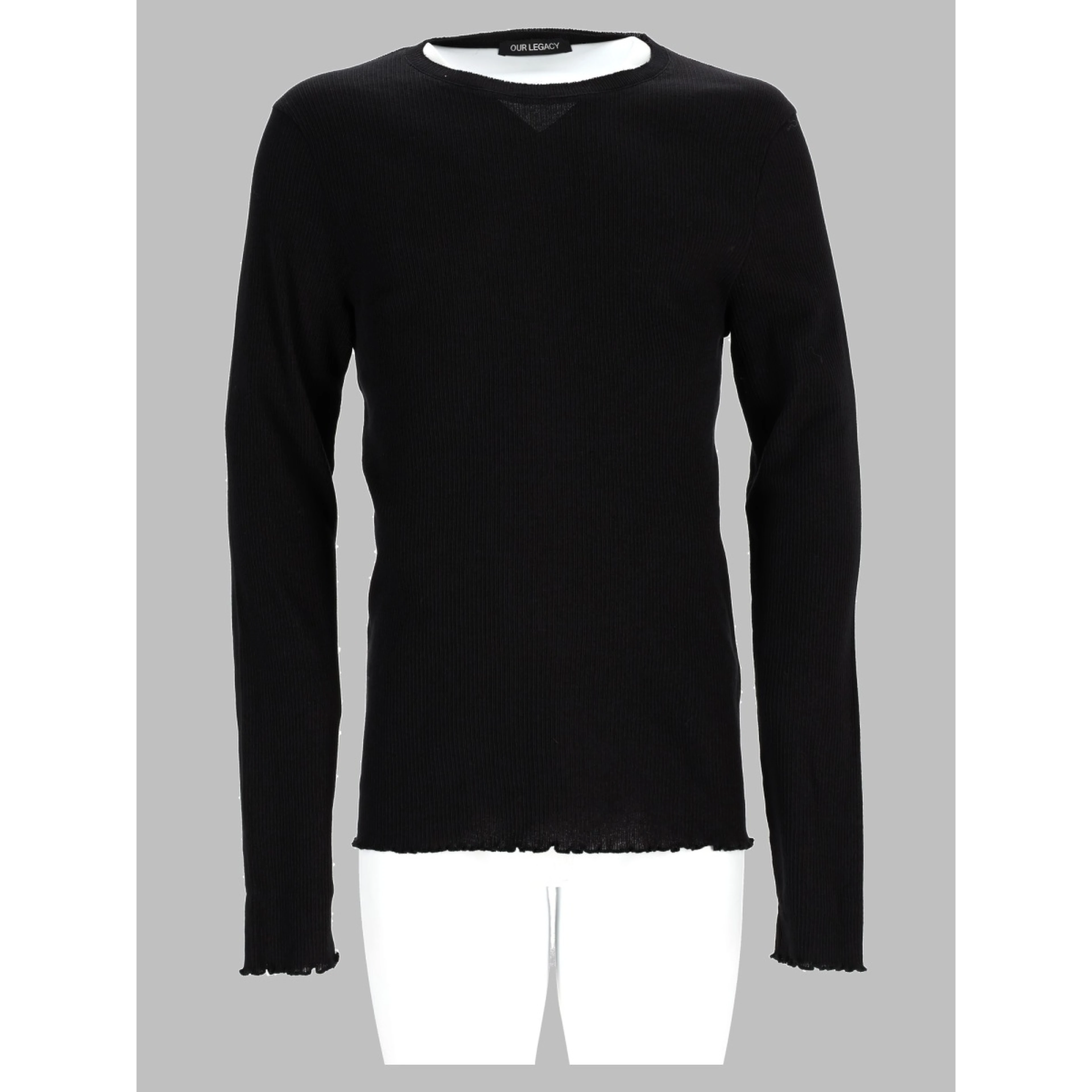 T-Shirt A Manicia Lunga In Misto Cotone