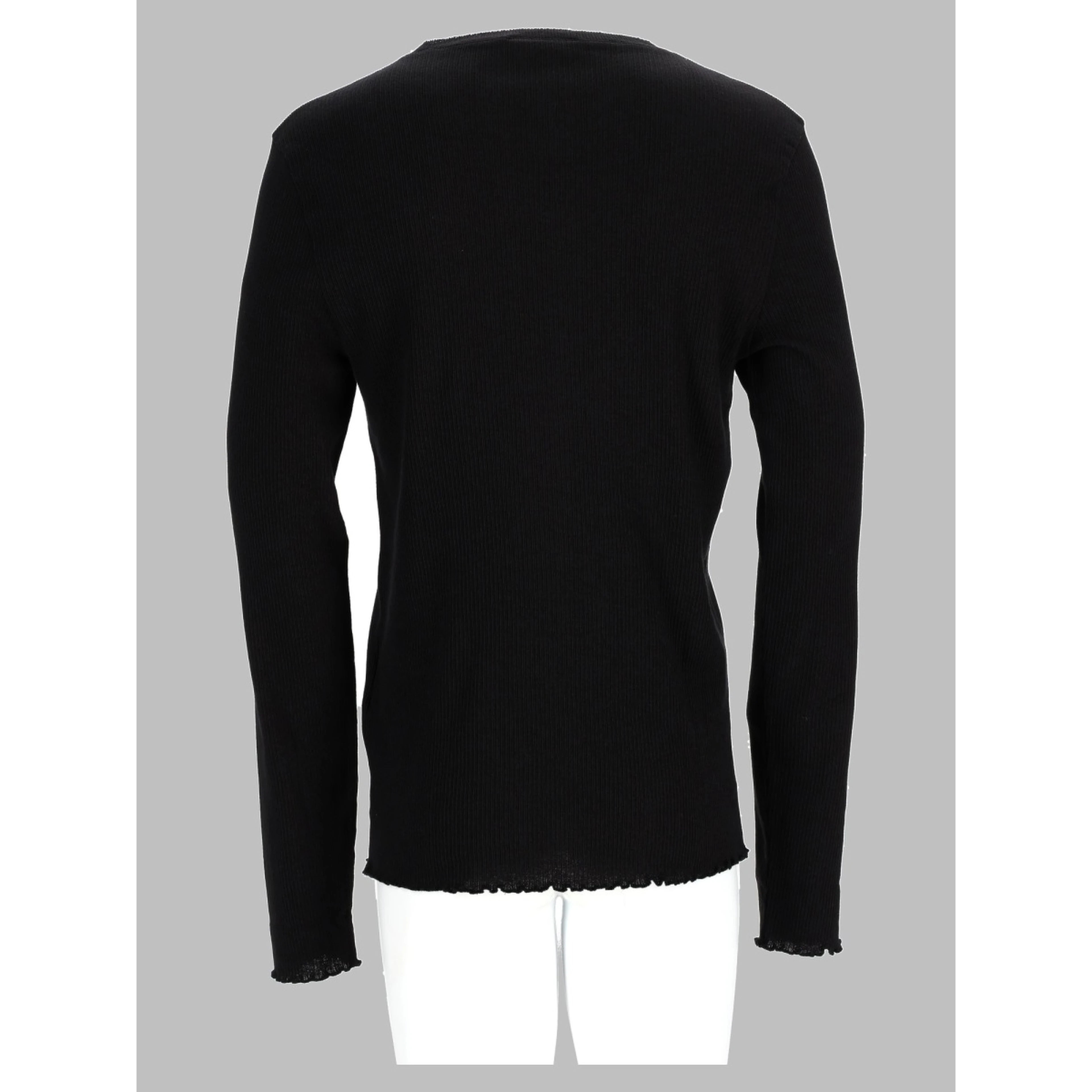 T-Shirt A Manicia Lunga In Misto Cotone