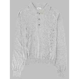 Polo In Maglia Di Seta e Cotone
