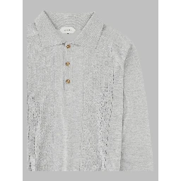 Polo In Maglia Di Seta e Cotone
