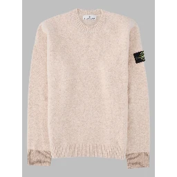 Maglia In Misto Alpaca e Lana Con Patch Logo