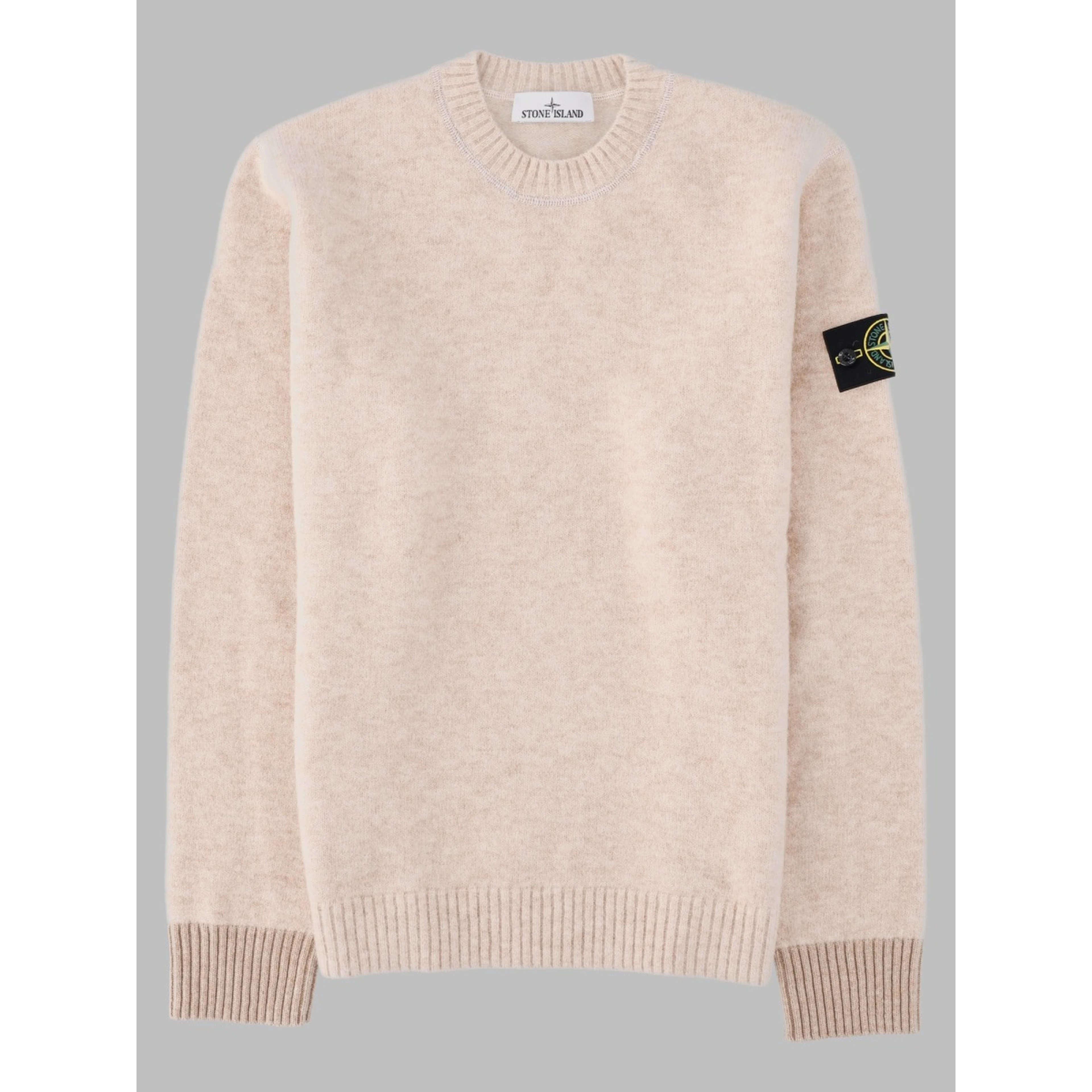 Maglia In Misto Alpaca e Lana Con Patch Logo