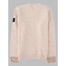 Maglia In Misto Alpaca e Lana Con Patch Logo