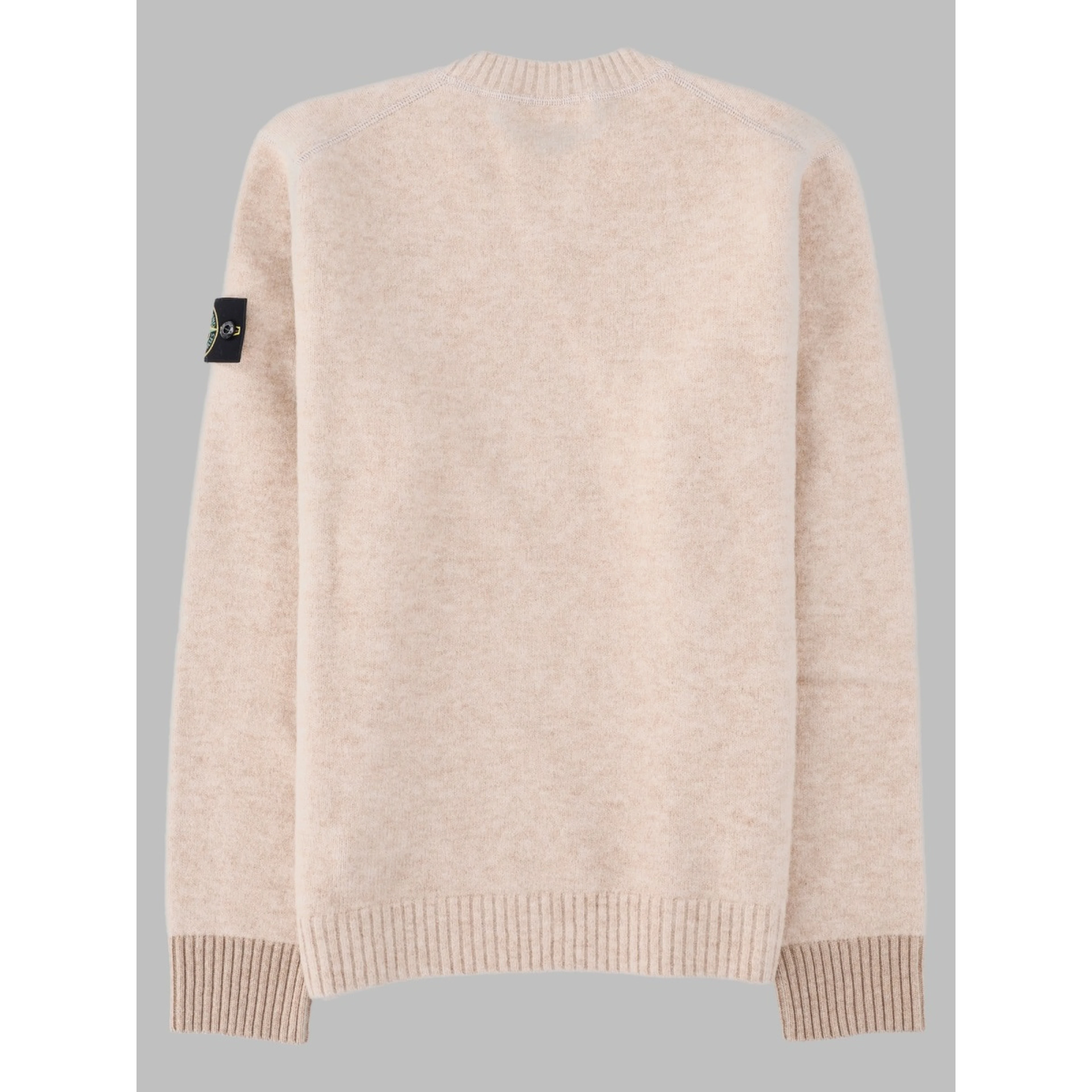 Maglia In Misto Alpaca e Lana Con Patch Logo