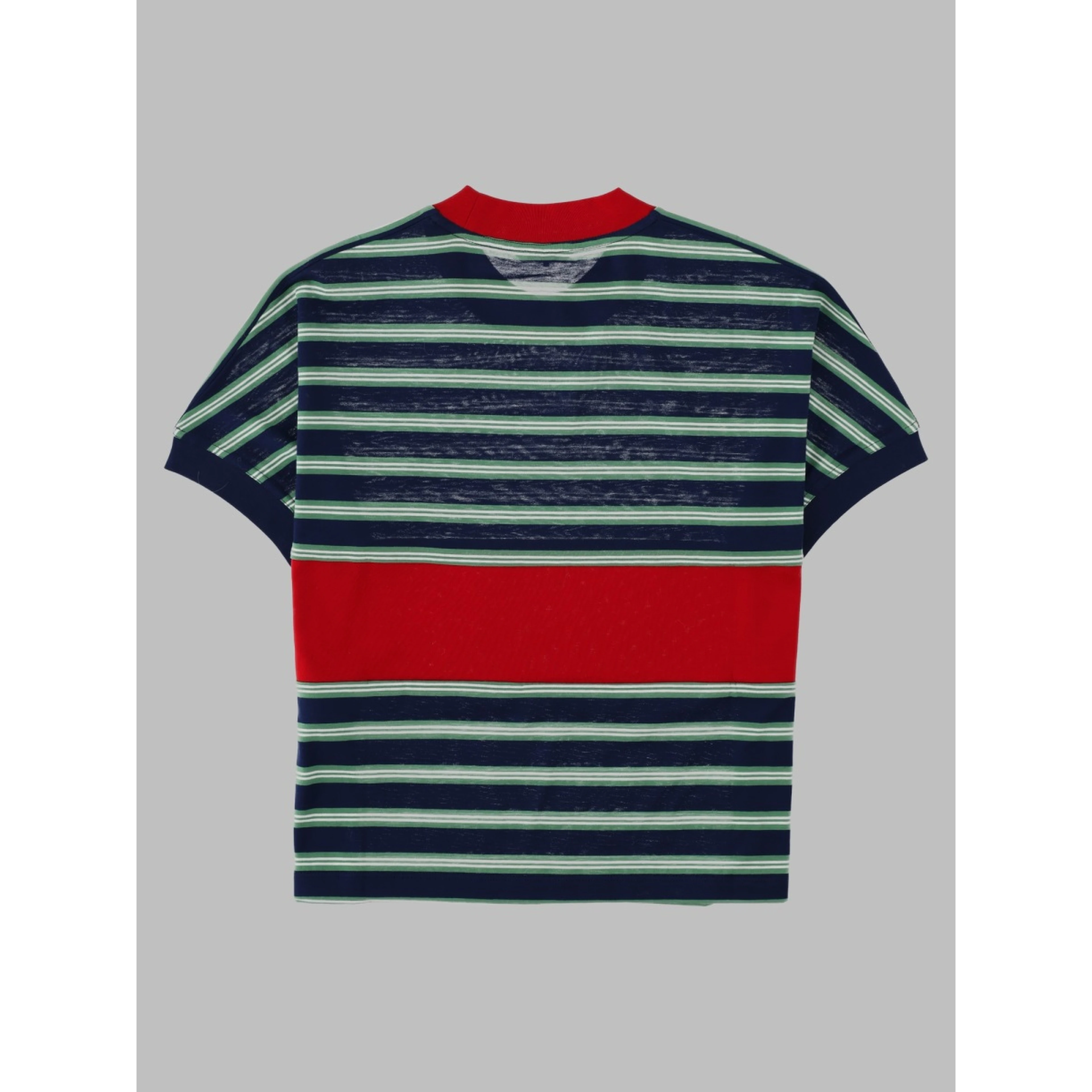 T-Shirt In Cotone a Righe Con Logo