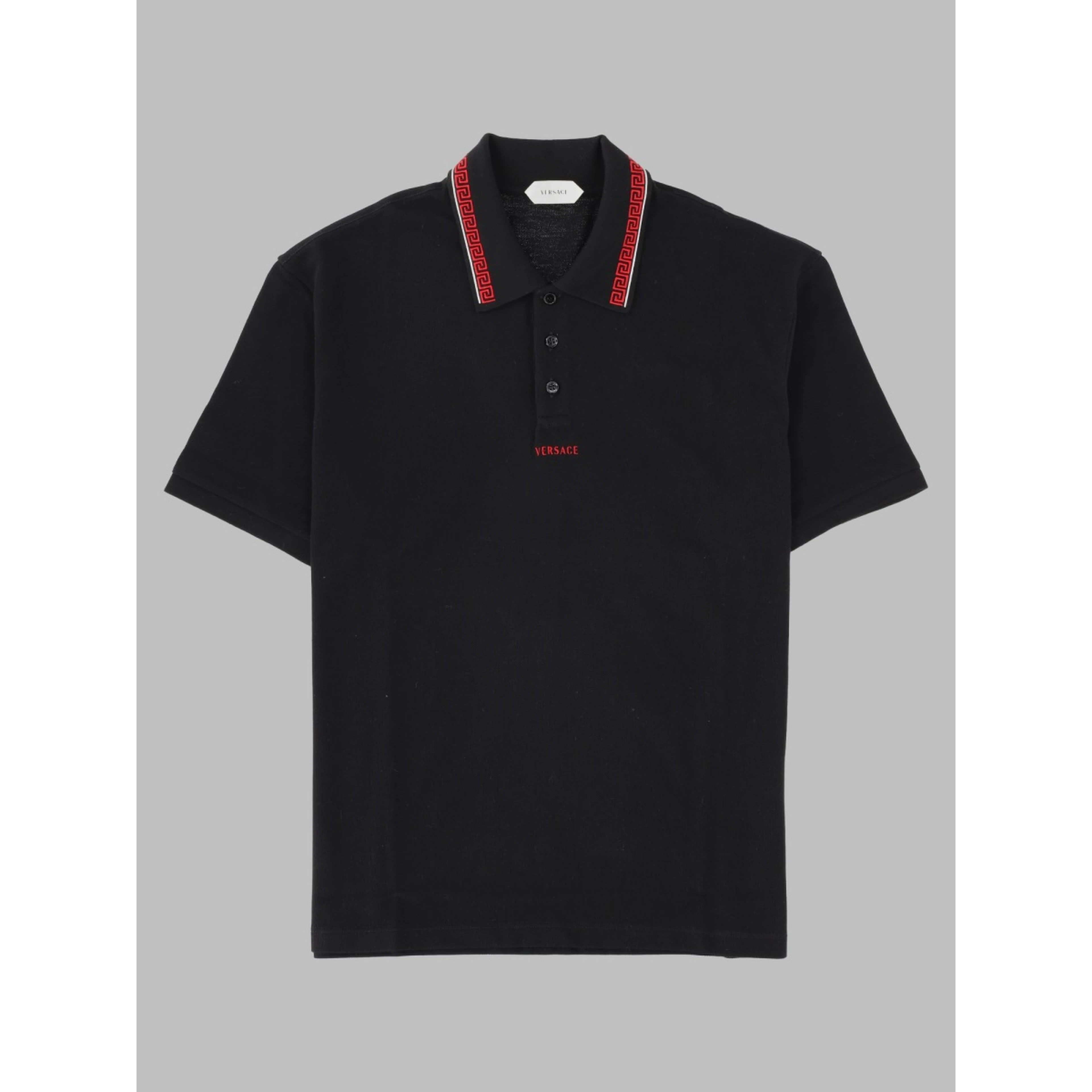 Polo Con Logo E Ricamo "Greca"
