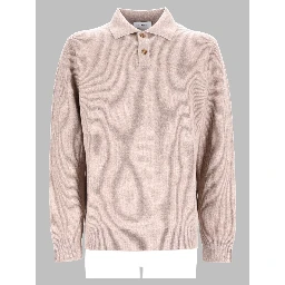 Polo In Maglia Di Lana e Cashmere