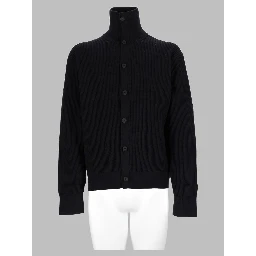 Cardigan In Maglia Di Cotone A Coste