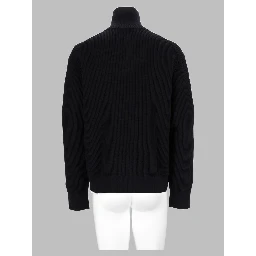 Cardigan In Maglia Di Cotone A Coste