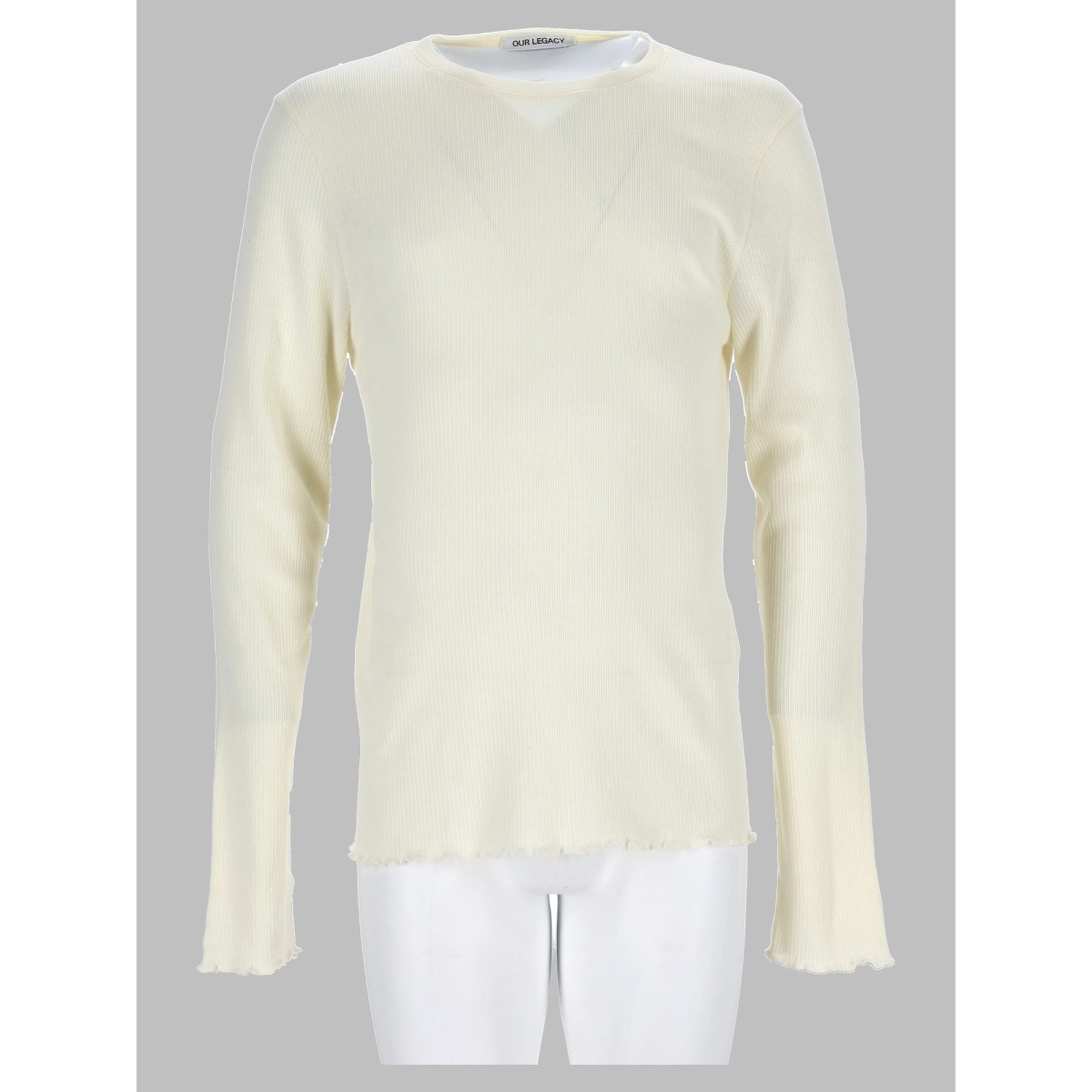 T-Shirt A Manicia Lunga In Misto Cotone