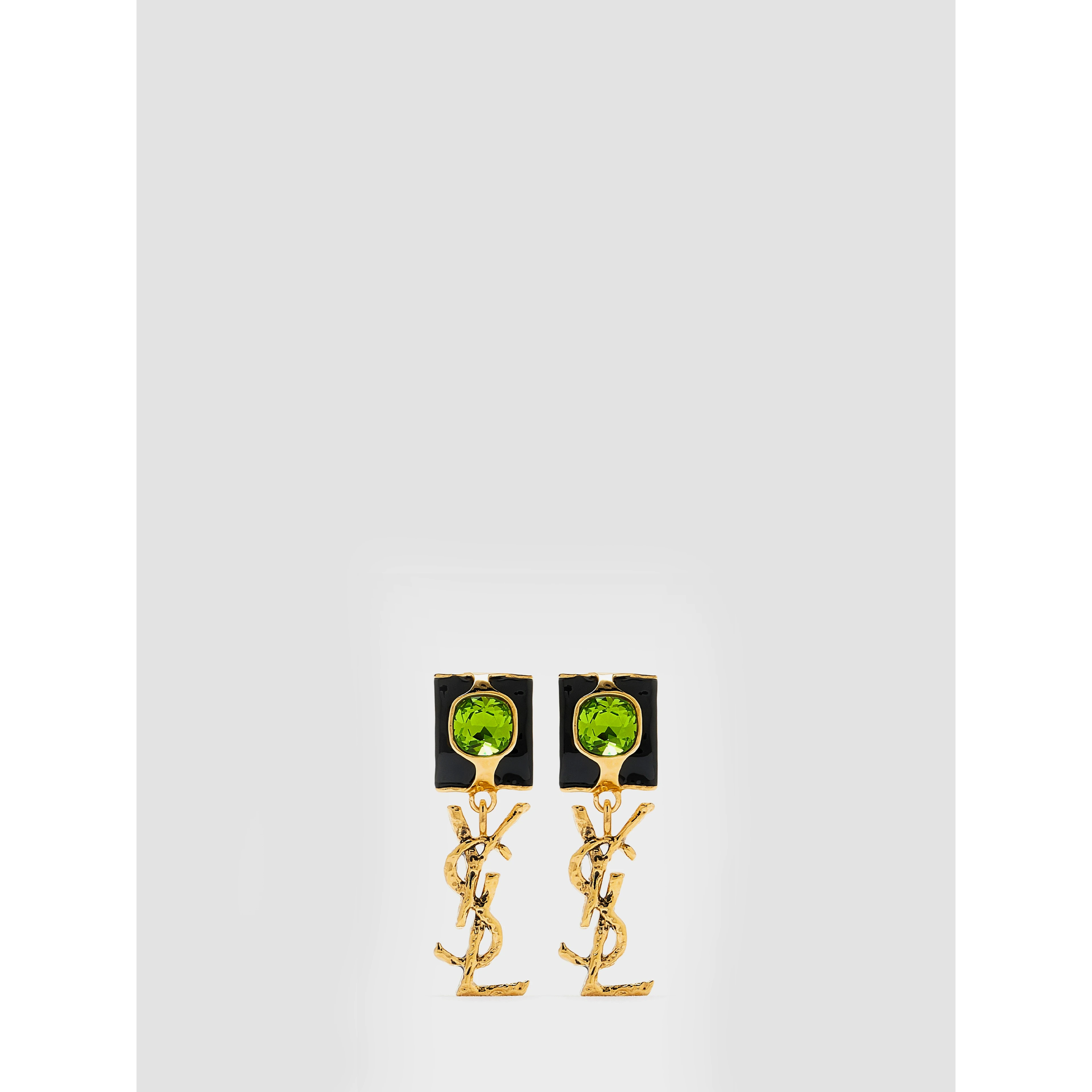 Cassandre enamel drop earrings in glass