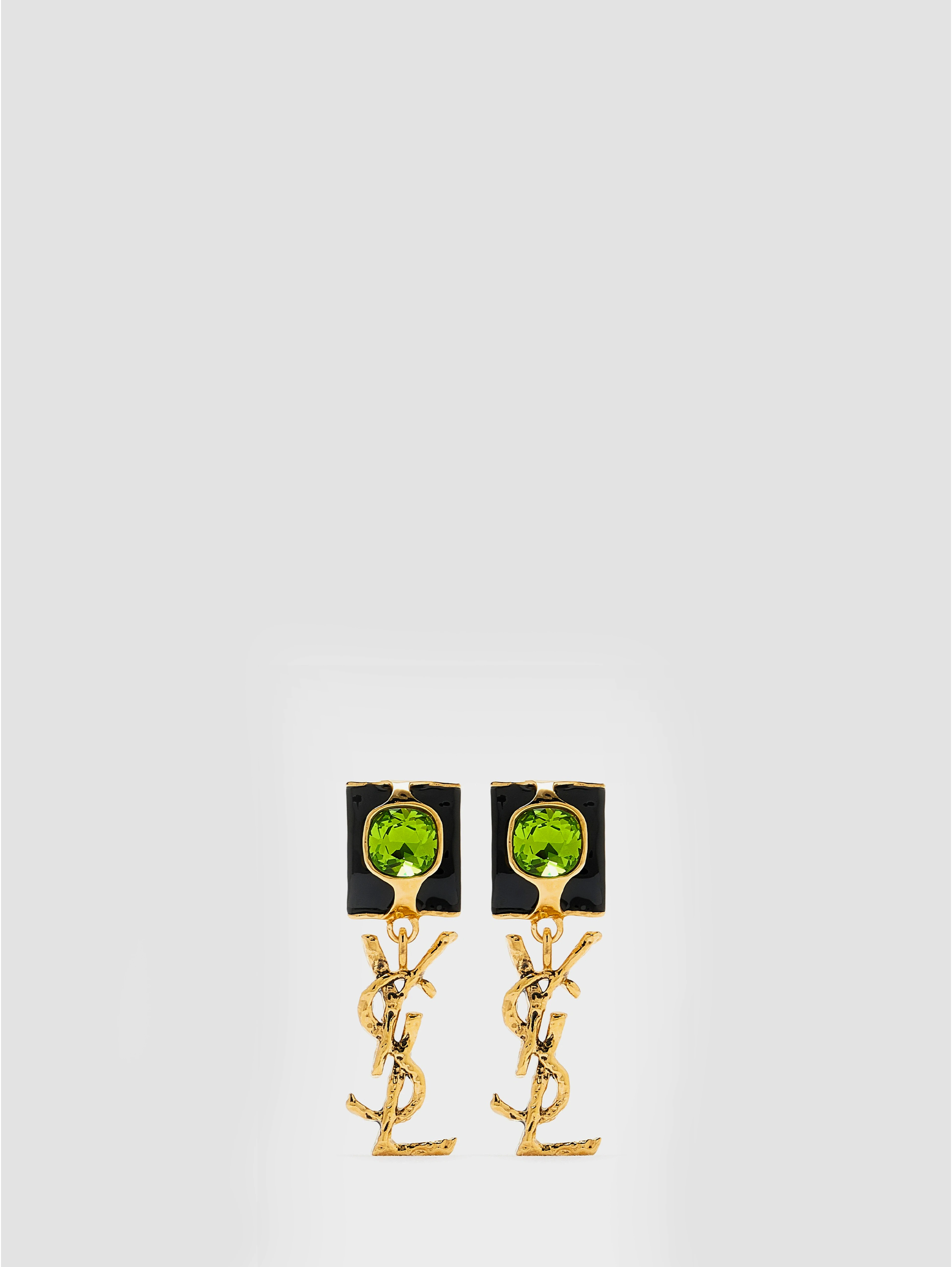 Cassandre enamel drop earrings in glass