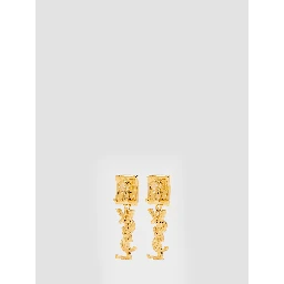 Cassandre enamel drop earrings in glass