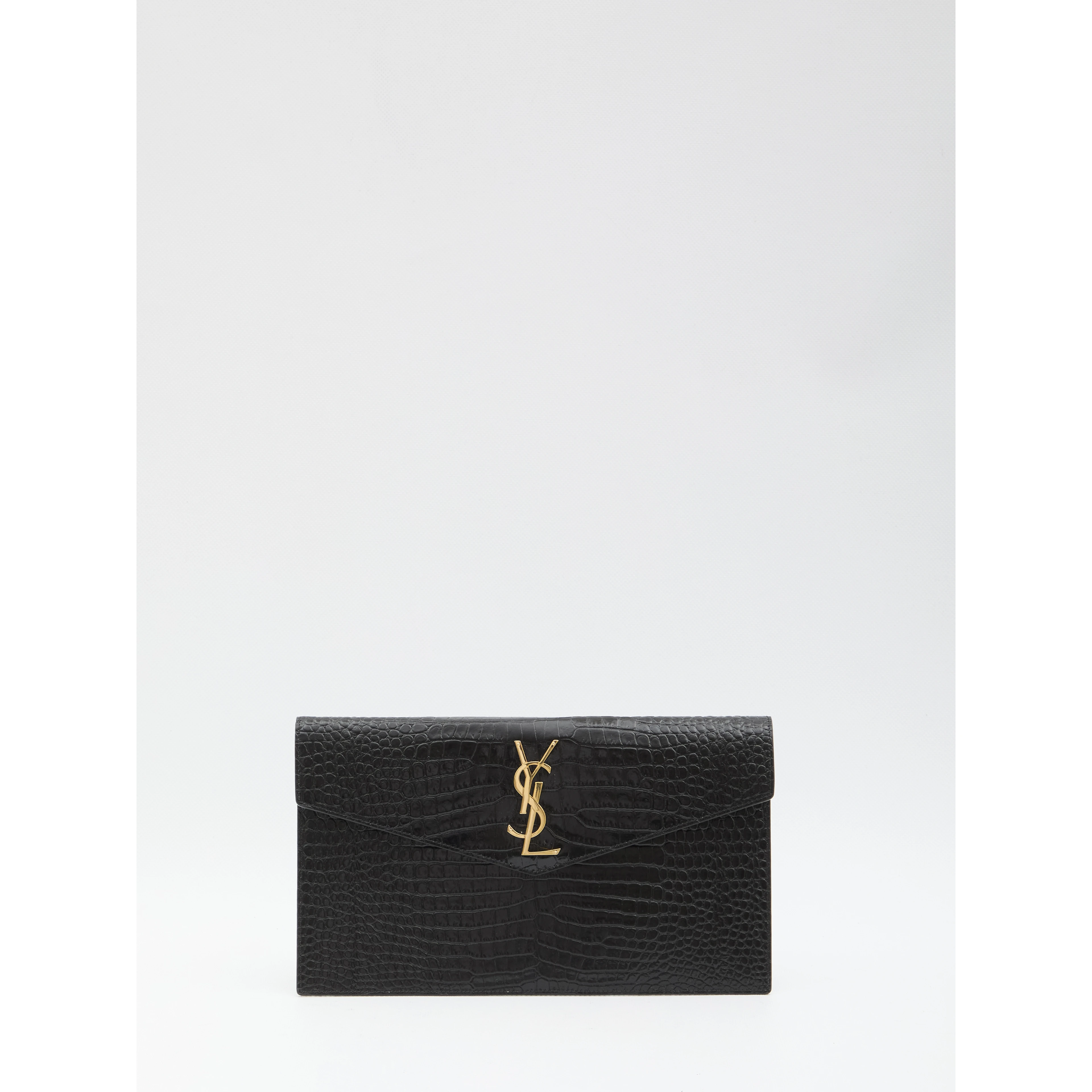 Small Envelope pouch croco print