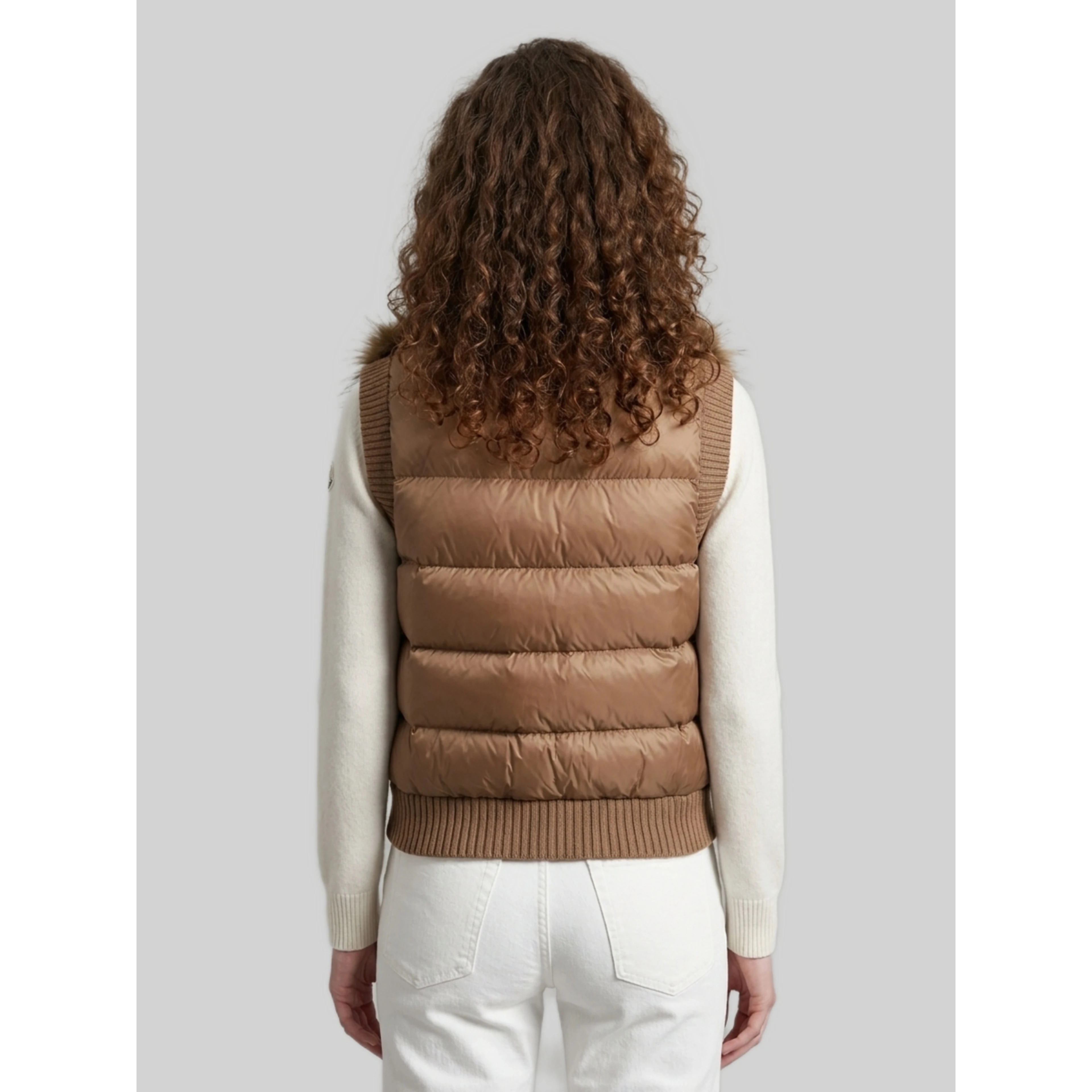 Padded wool vest