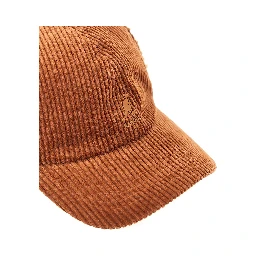 Corduroy baseball hat with earflap