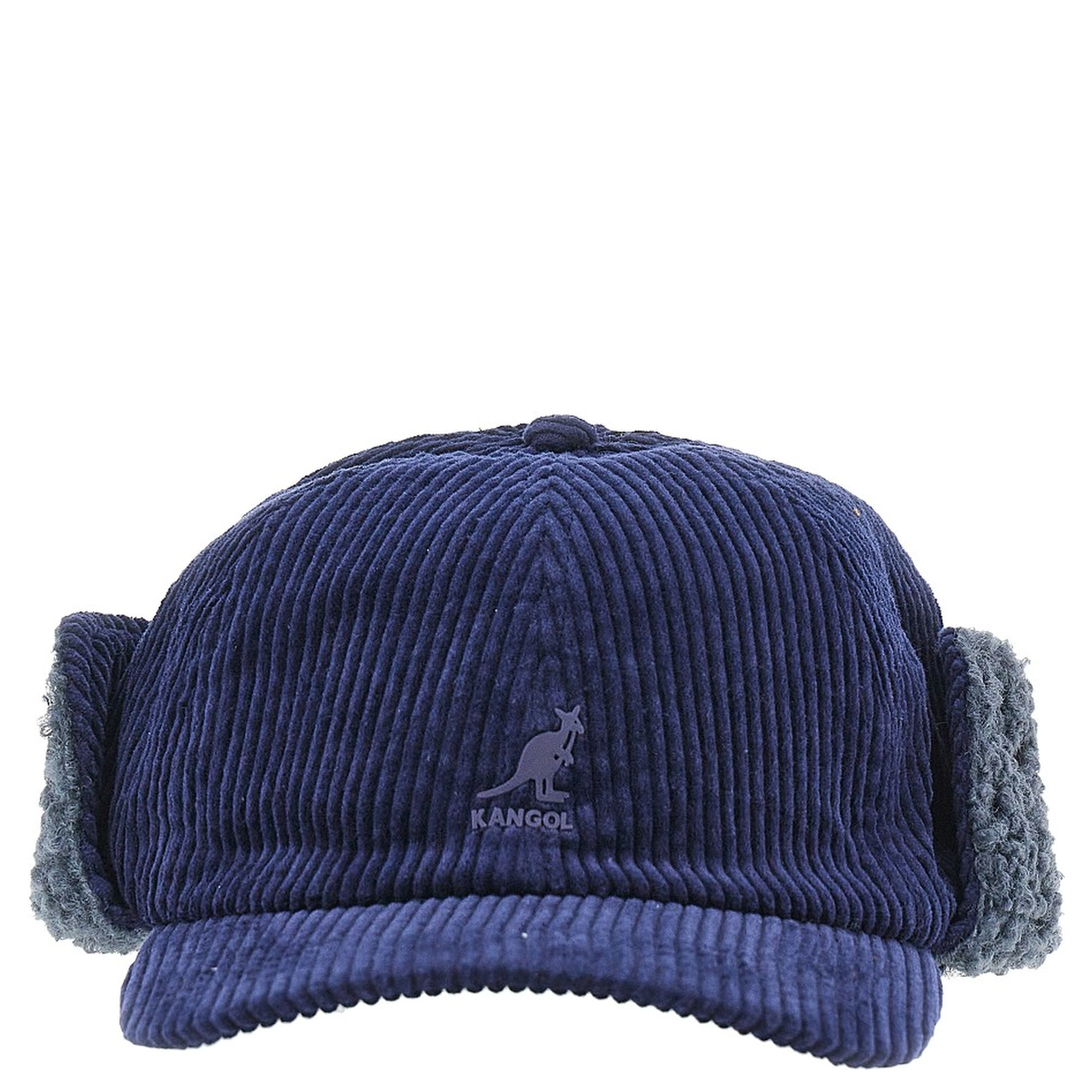 Corduroy baseball hat with earflap