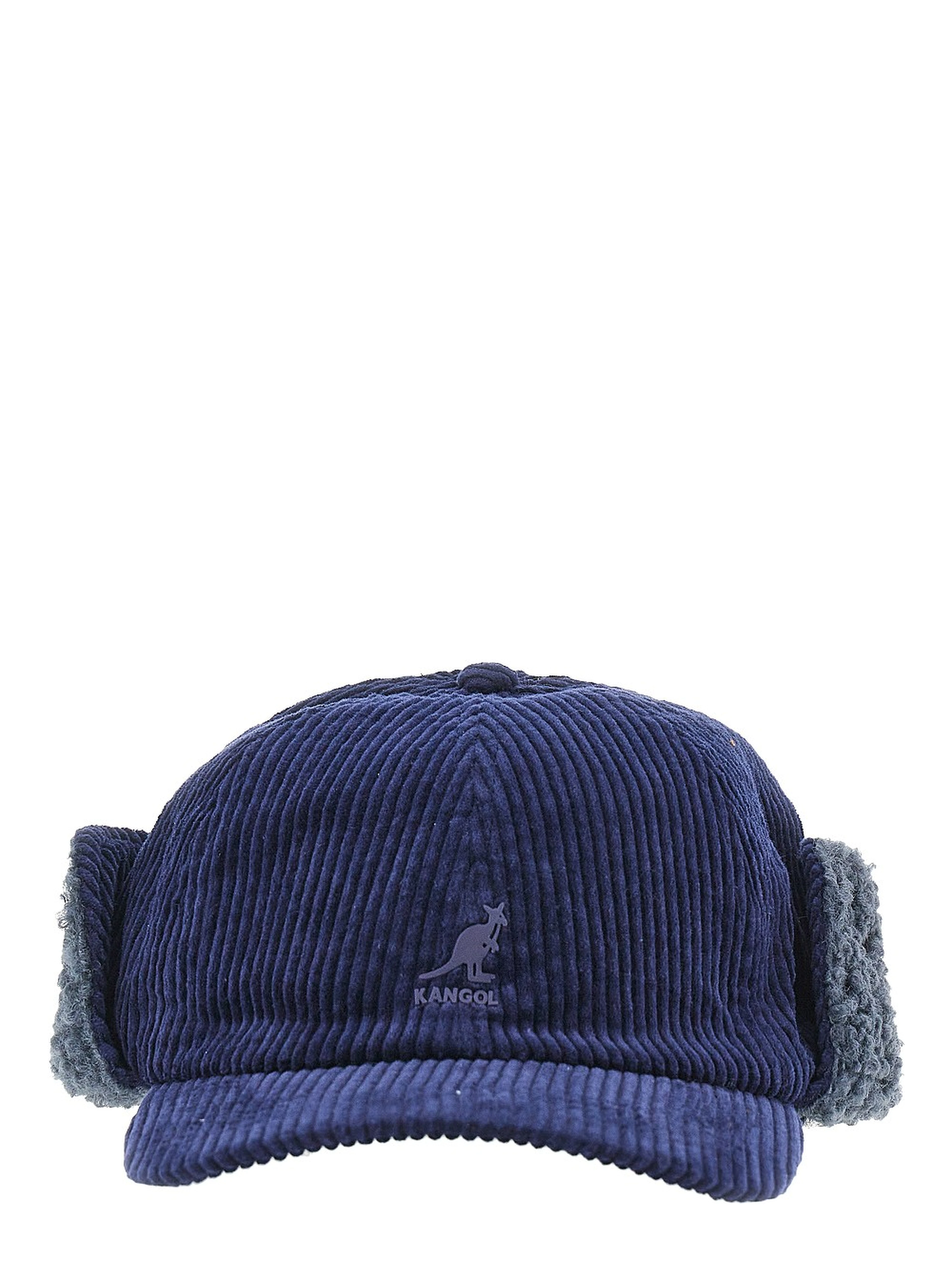 Corduroy baseball hat with earflap