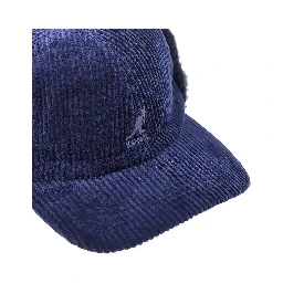Corduroy baseball hat with earflap