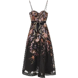 'Valiant' organdy midi dress