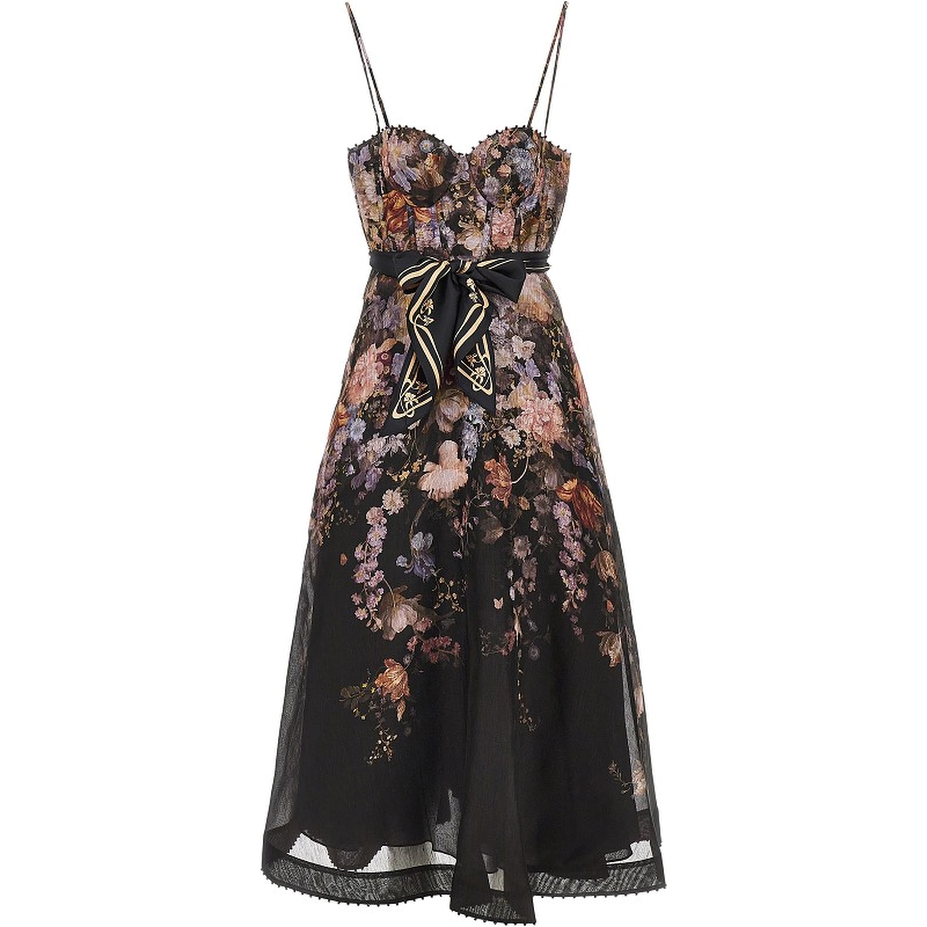 'Valiant' organdy midi dress