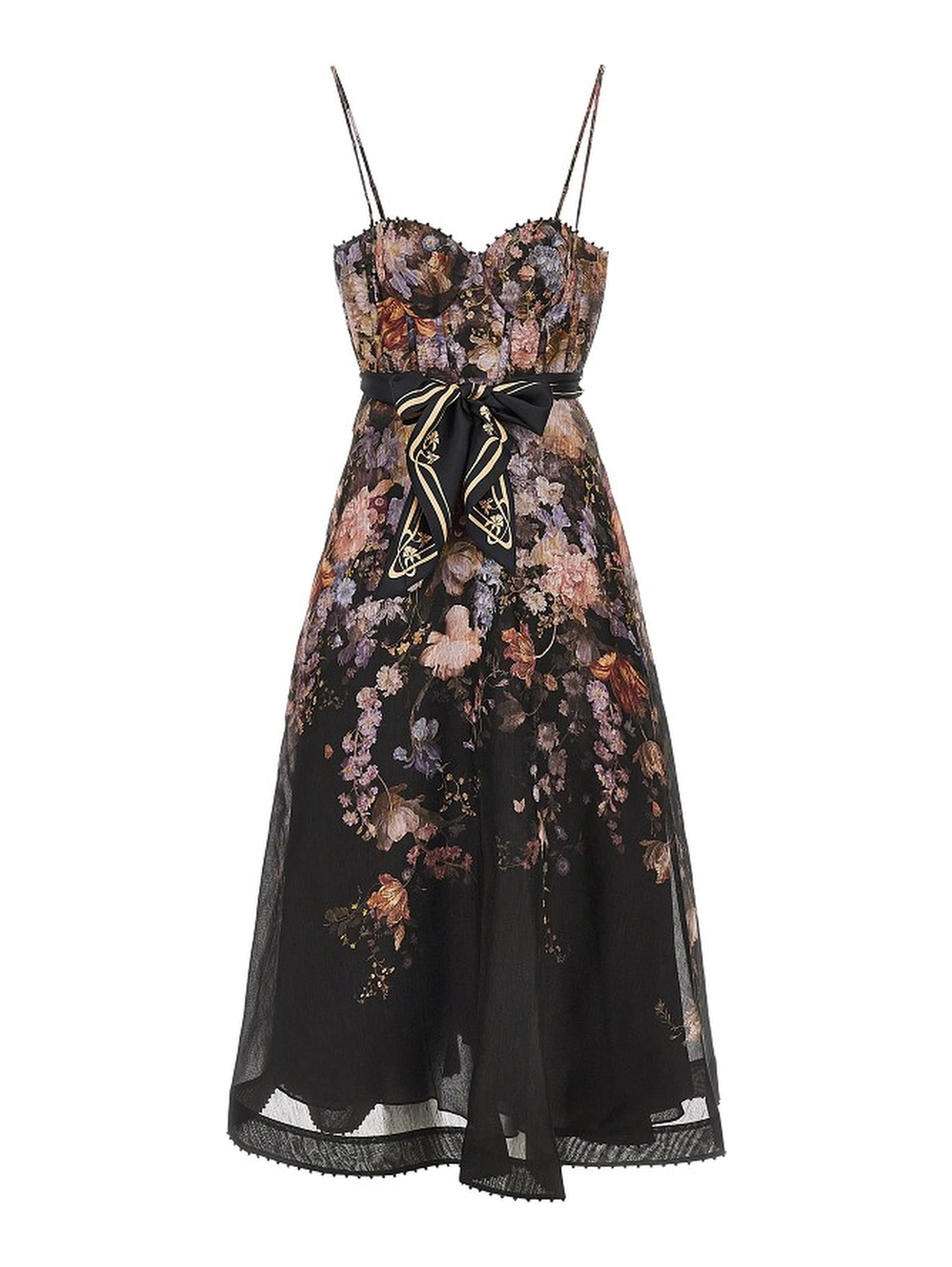 'Valiant' organdy midi dress