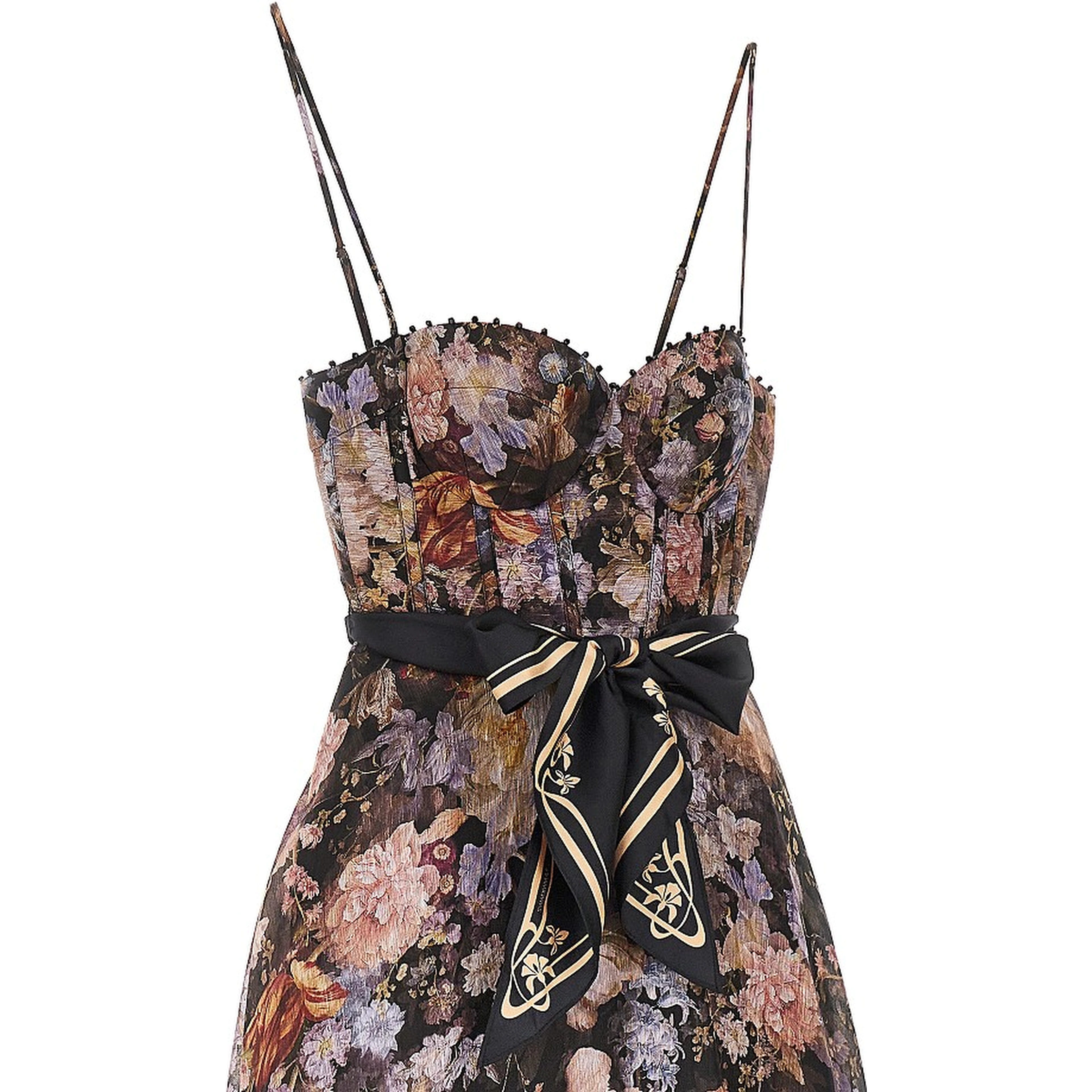'Valiant' organdy midi dress