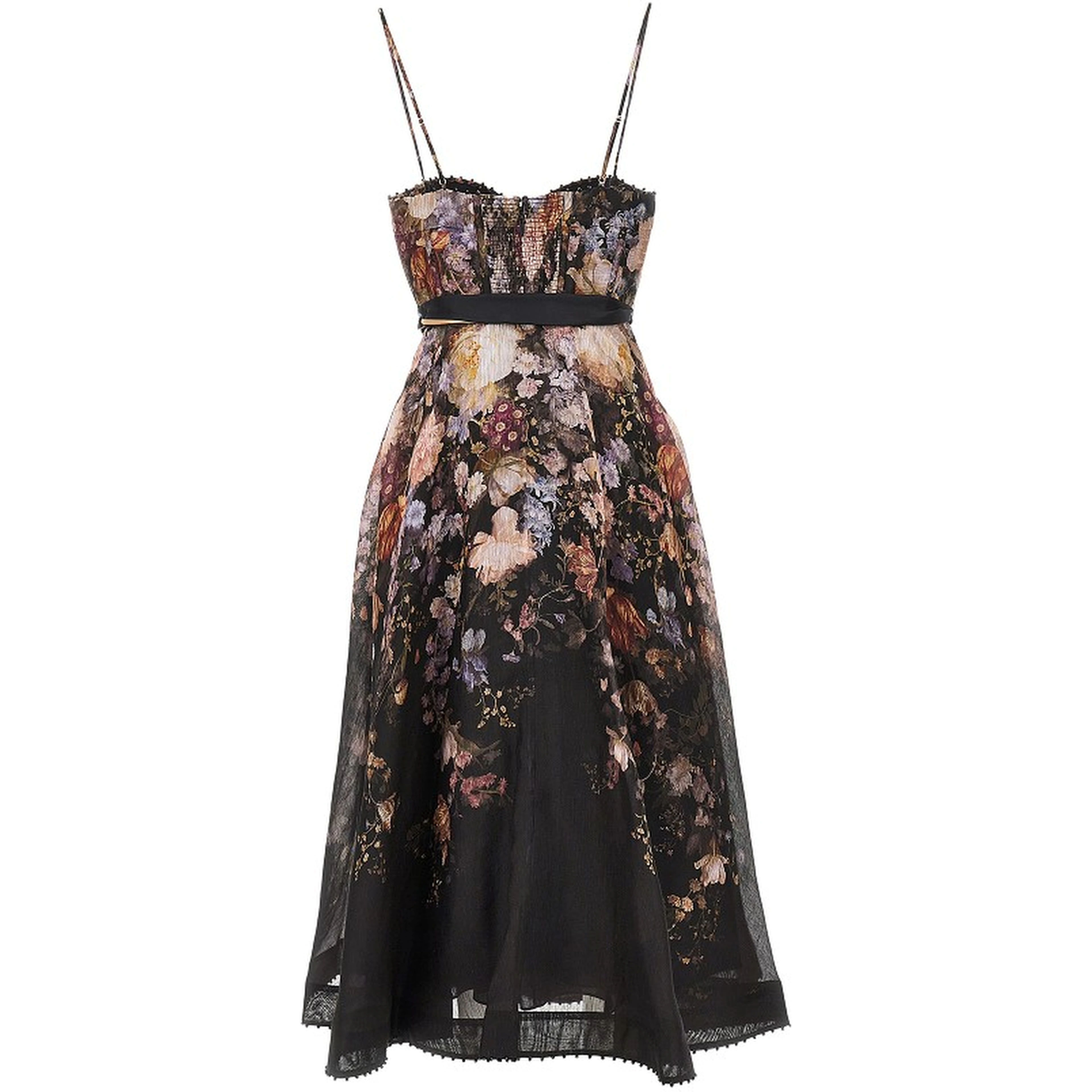 'Valiant' organdy midi dress