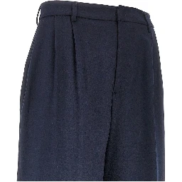 Twill pants with darts