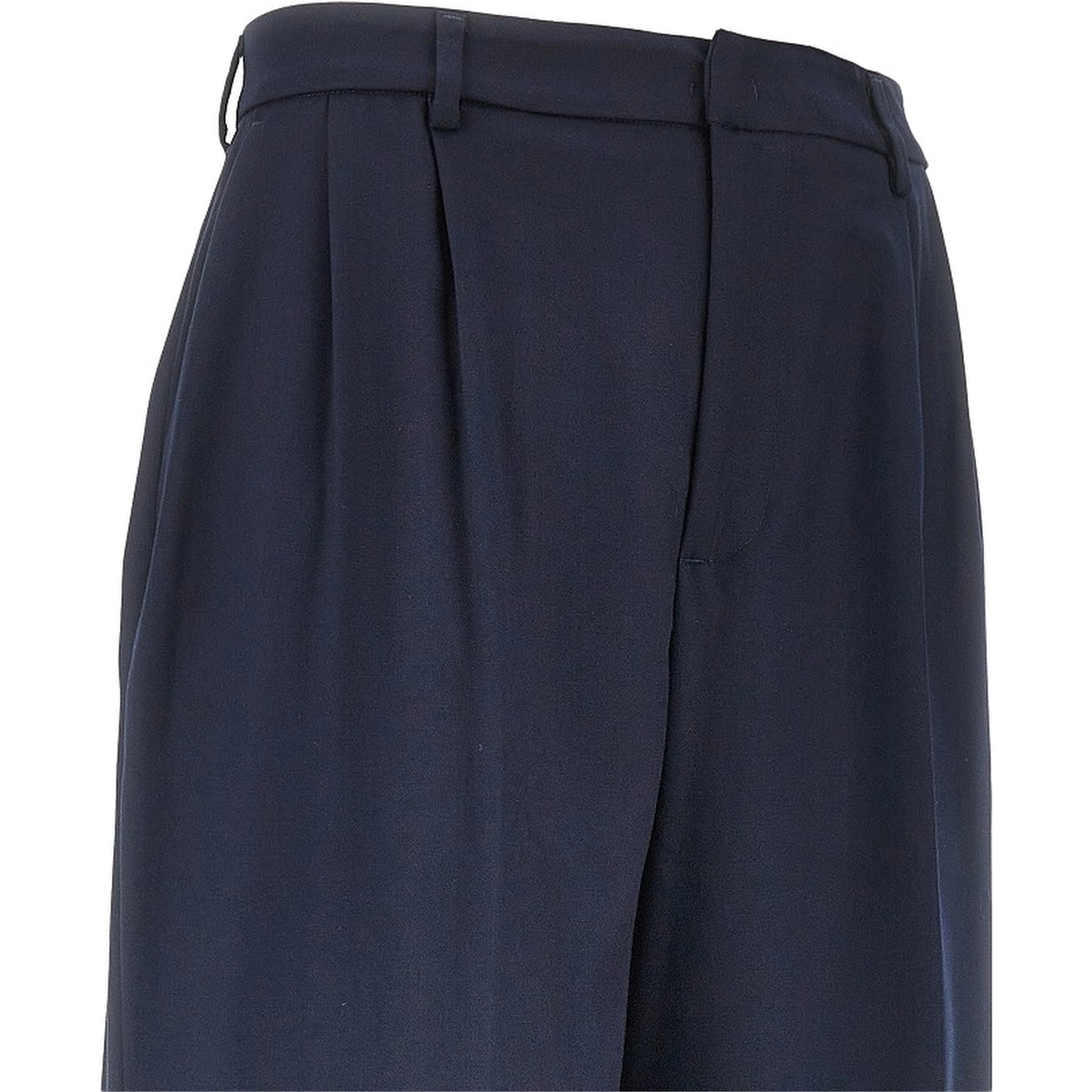 Twill pants with darts