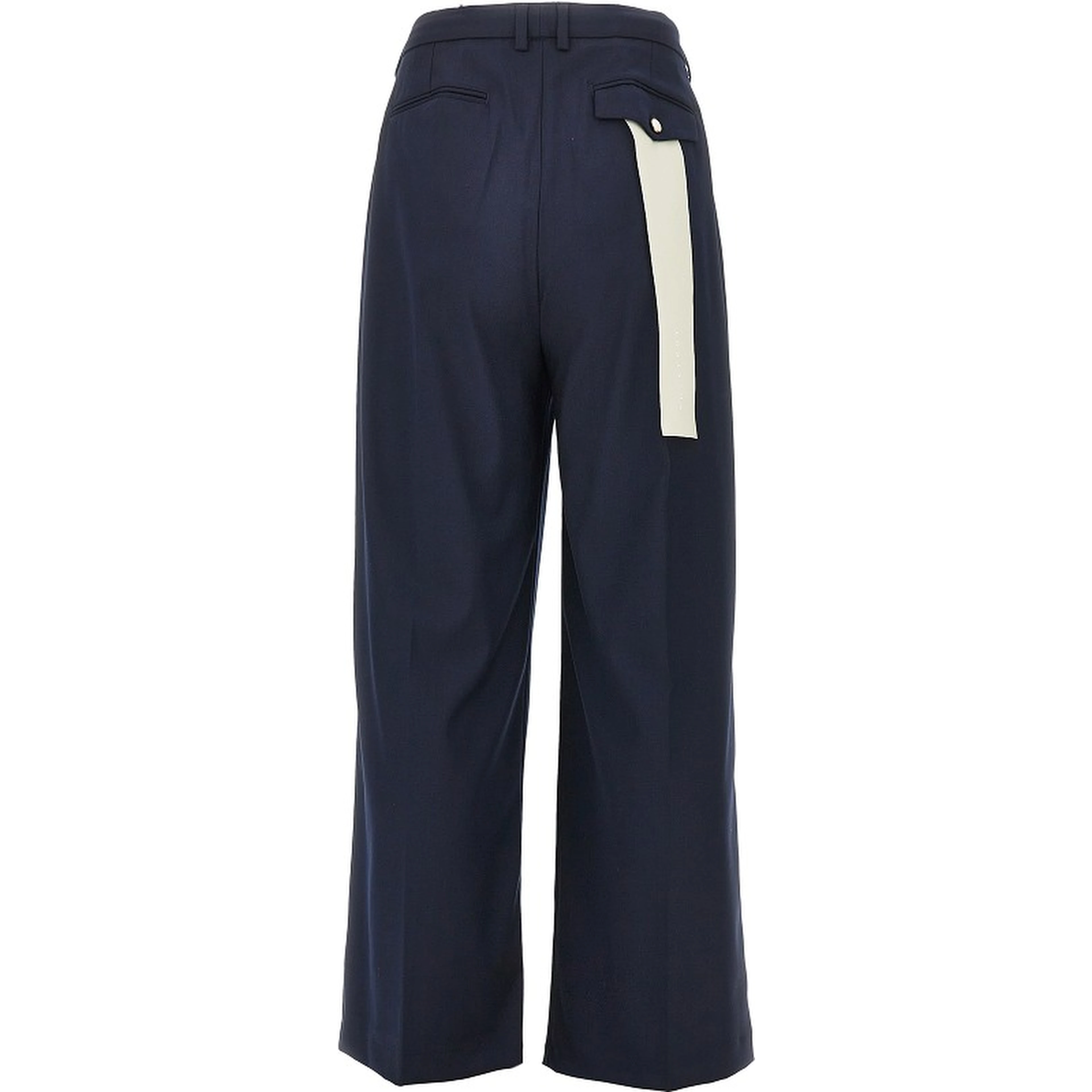 Twill pants with darts