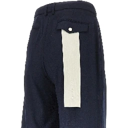 Twill pants with darts