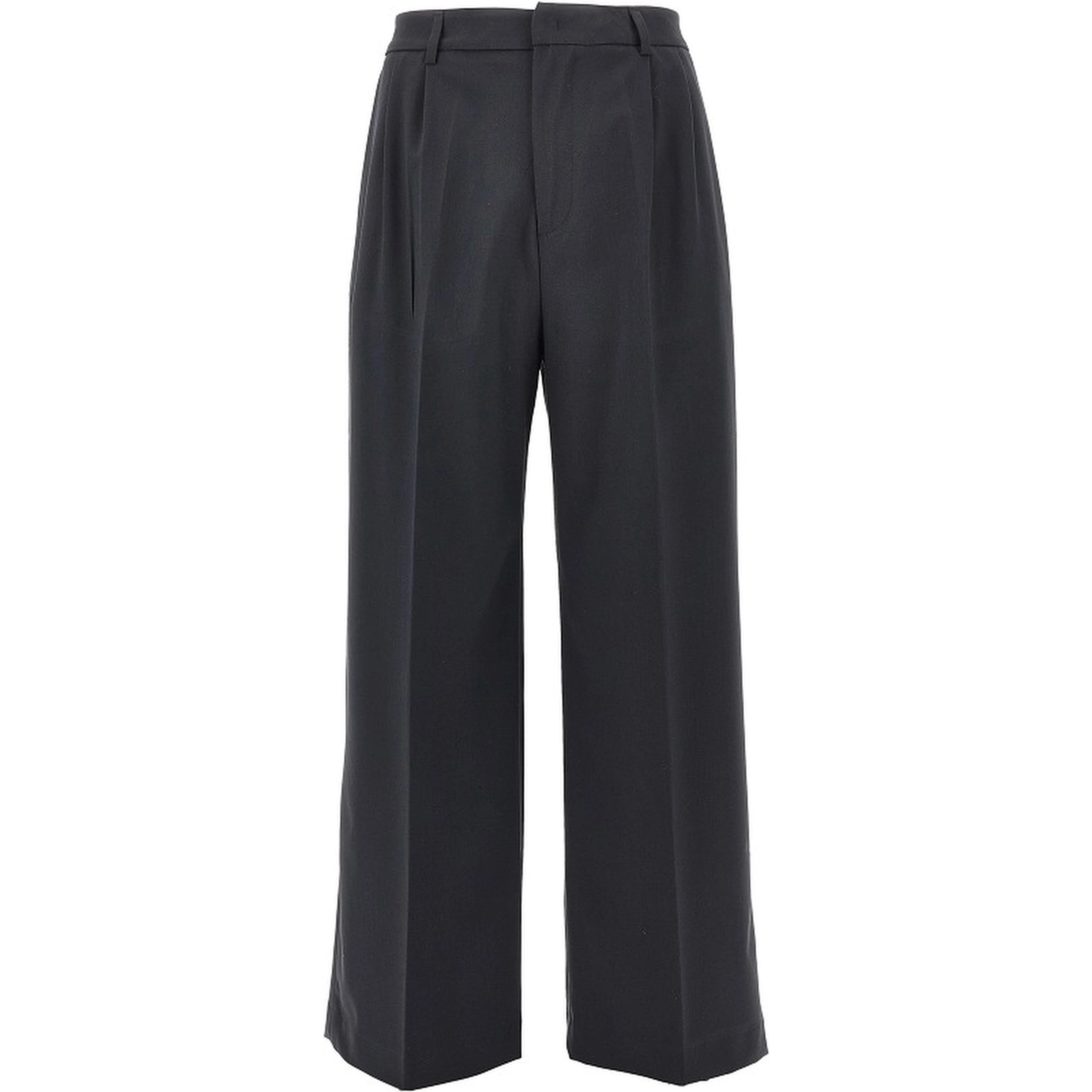 Double dart light wool pants