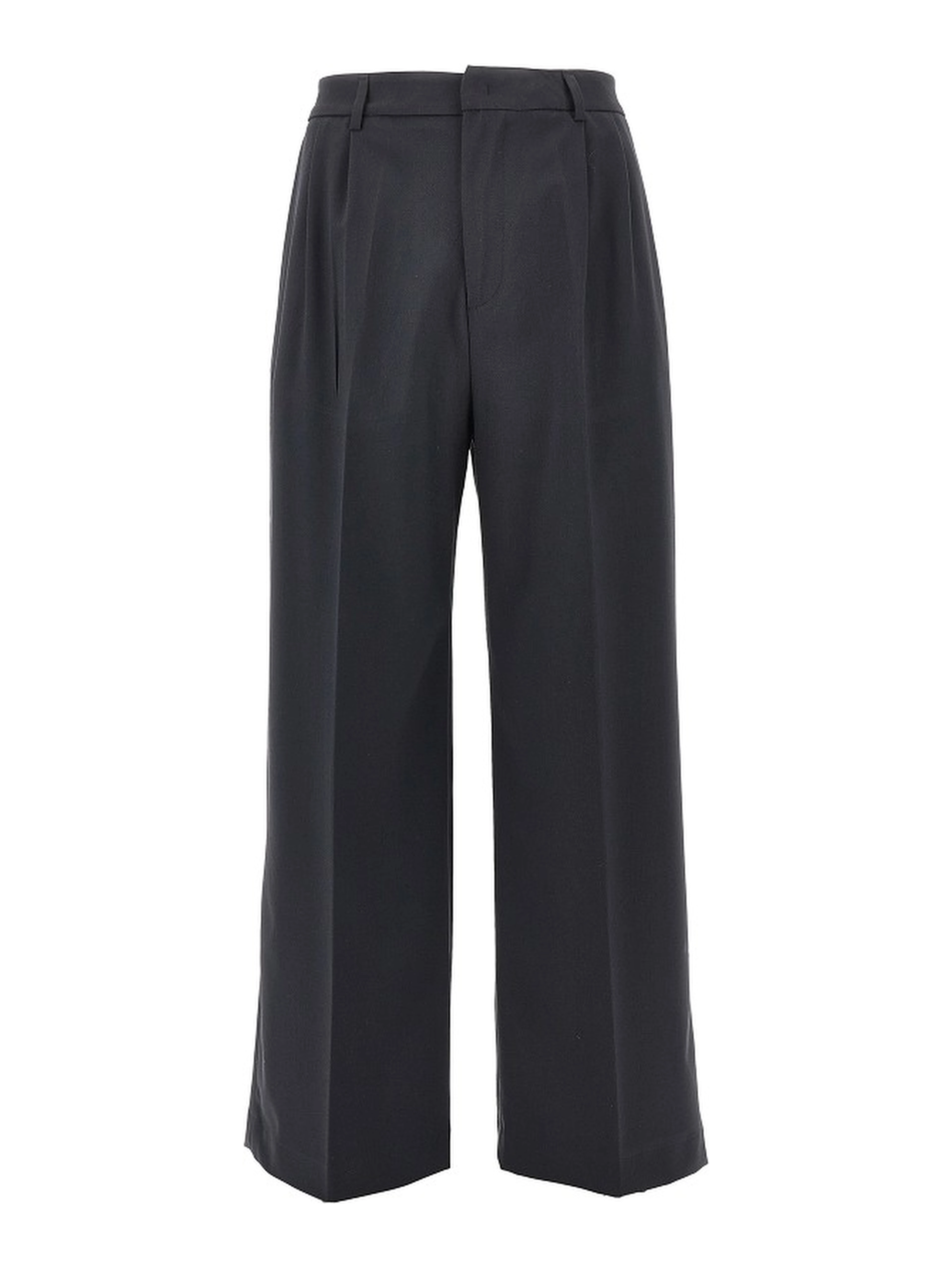 Double dart light wool pants