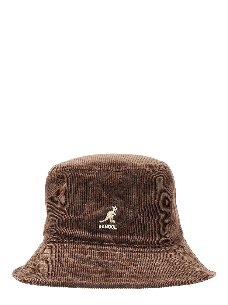 Bucket hat with logo embroidery
