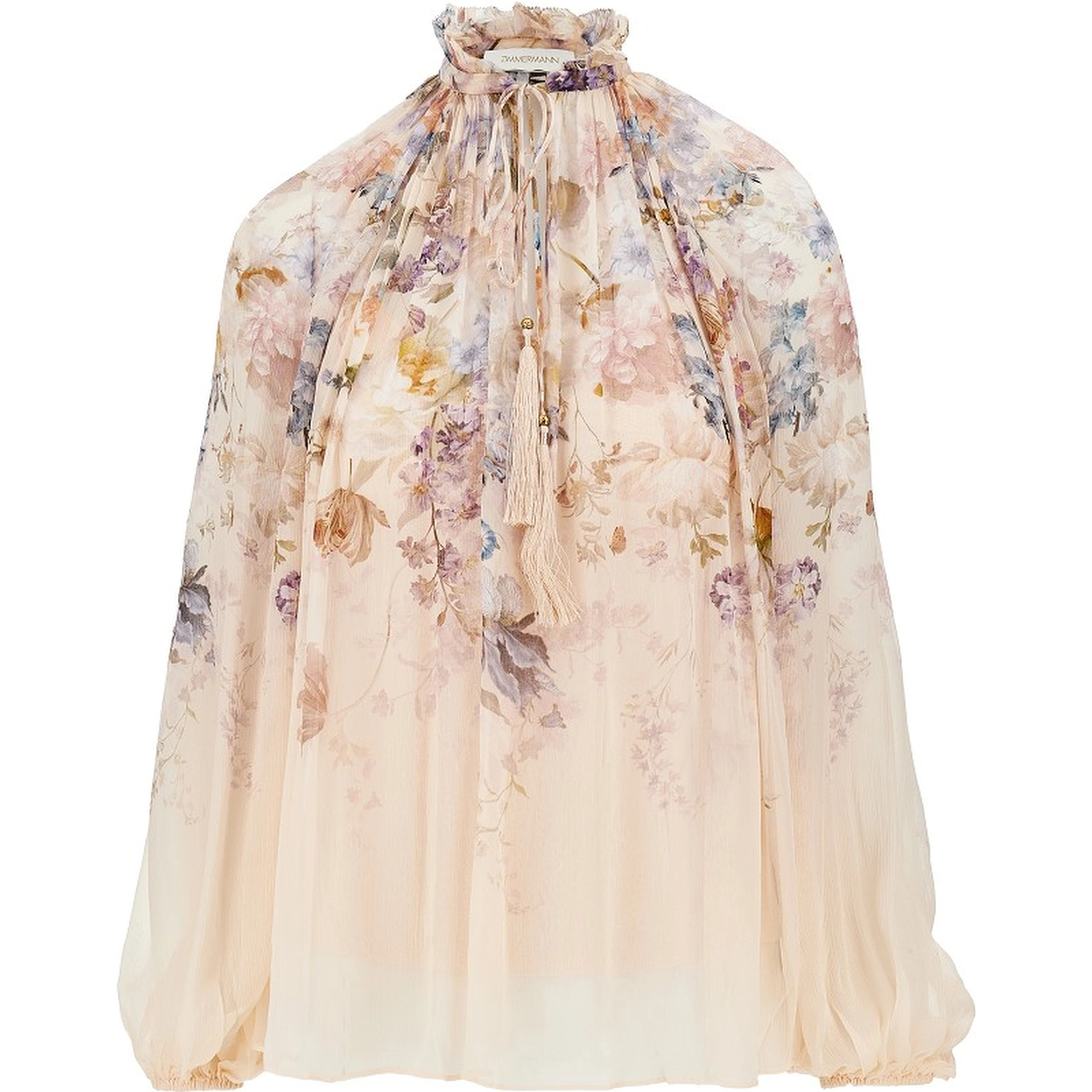 'Valiant' crêpe de chine blouse
