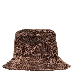 Bucket hat with logo embroidery