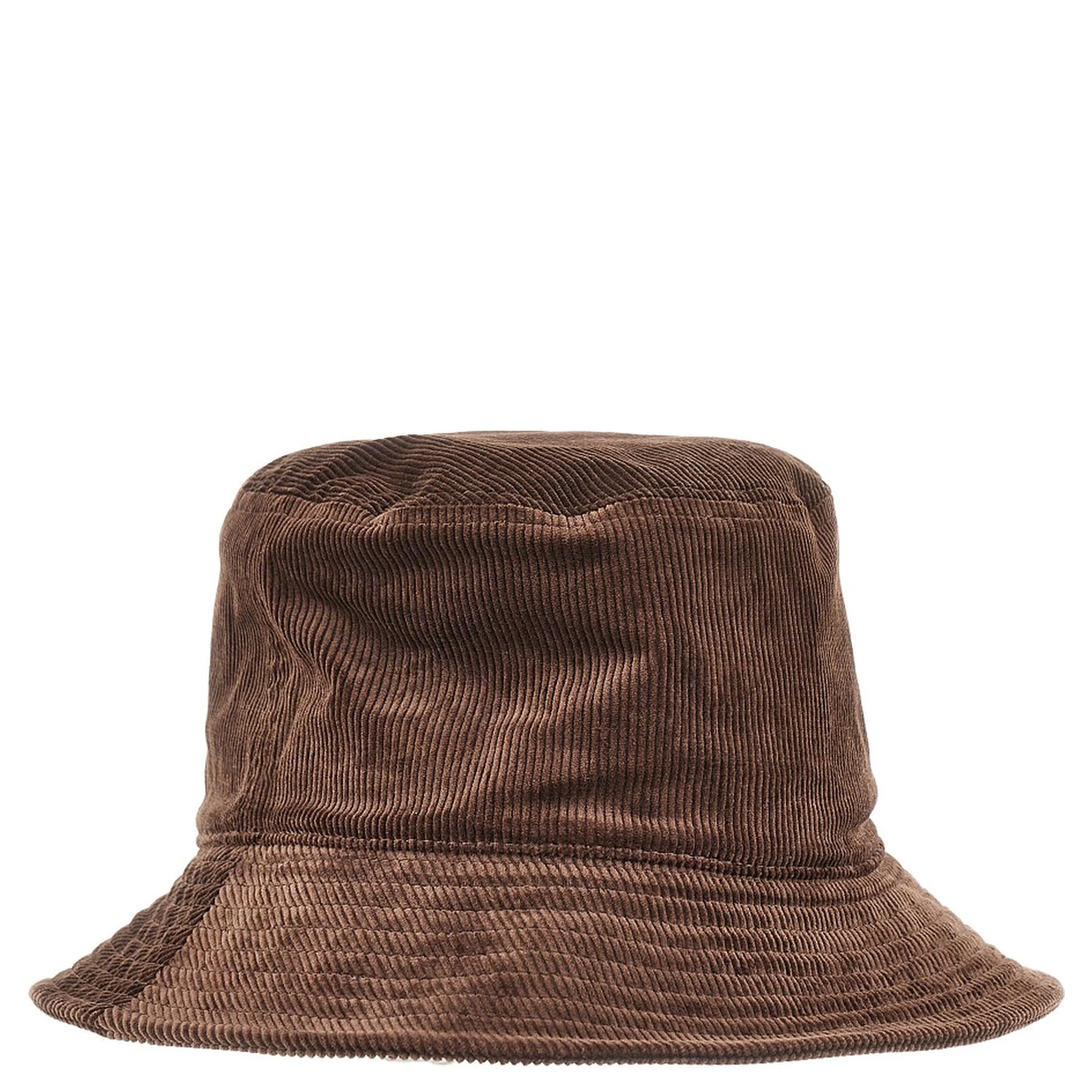 Bucket hat with logo embroidery